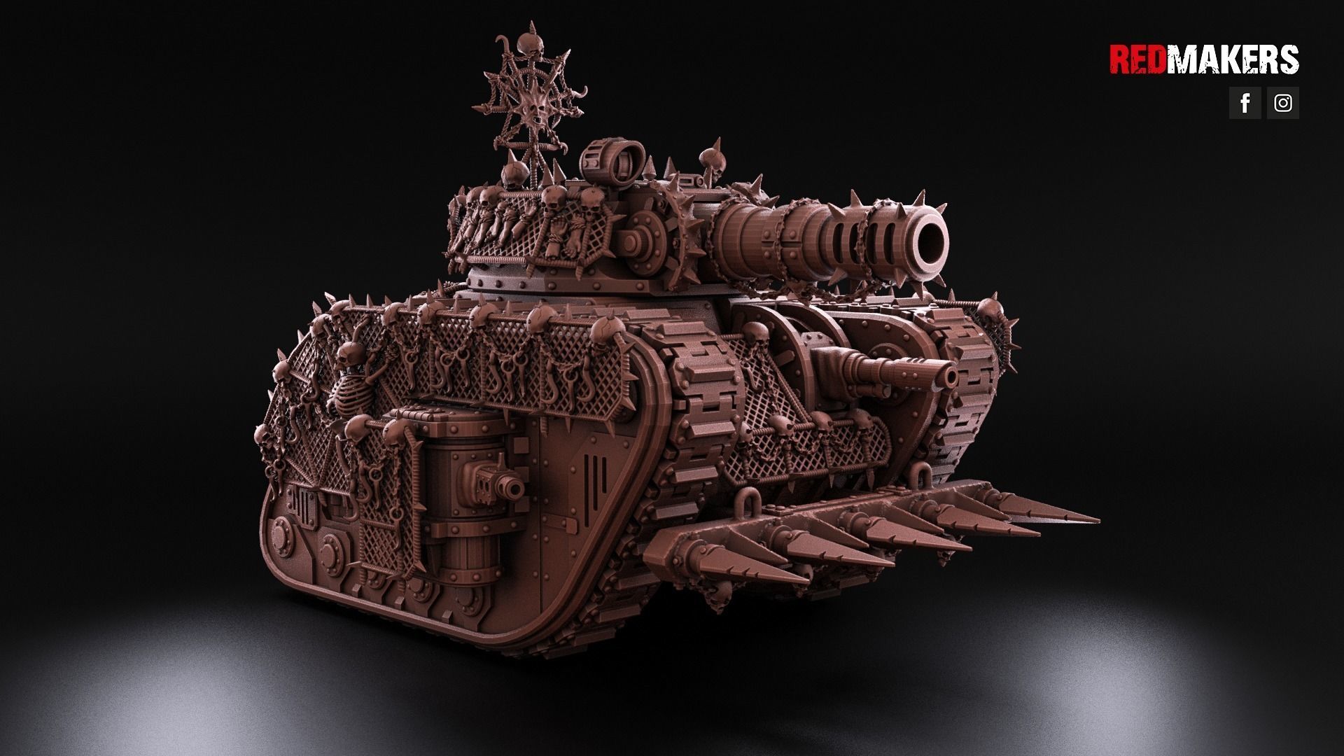 Renegade Legendary Battle Tank - Heretics 3D print model_15