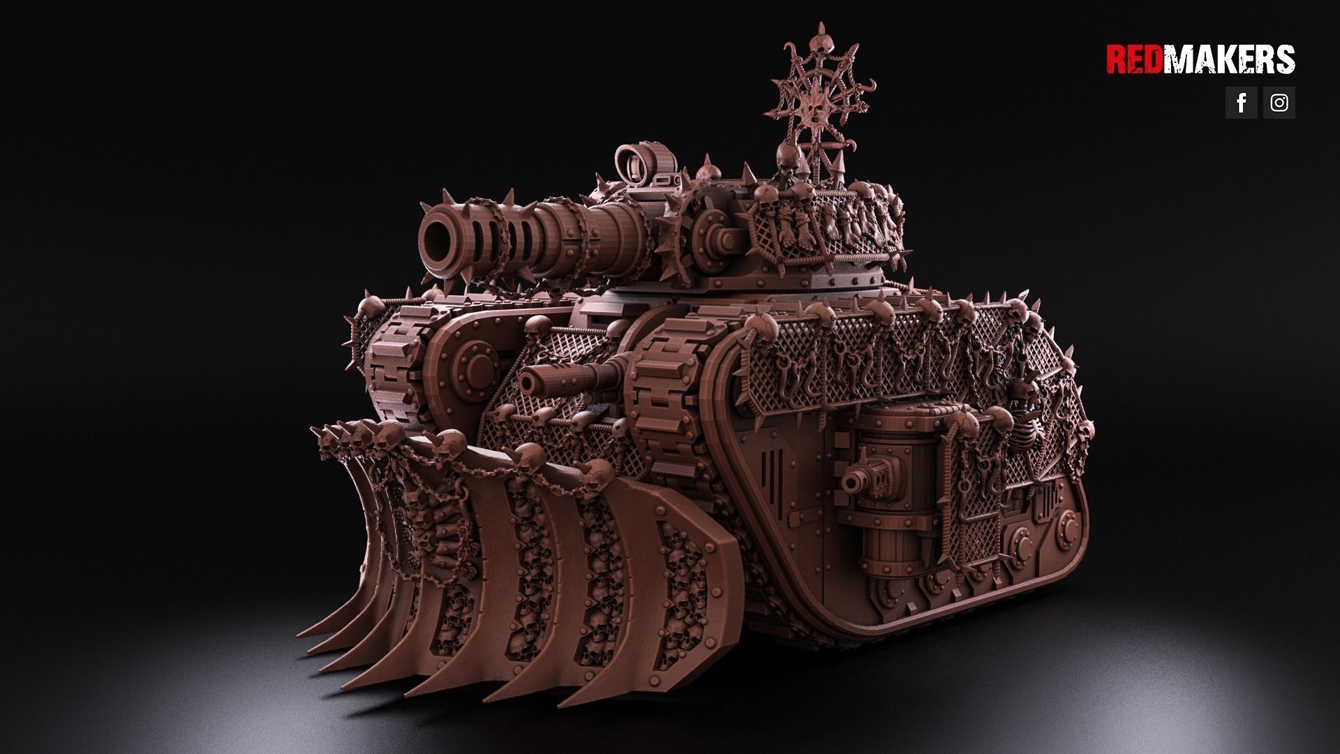 Renegade Legendary Battle Tank - Heretics 3D print model_32