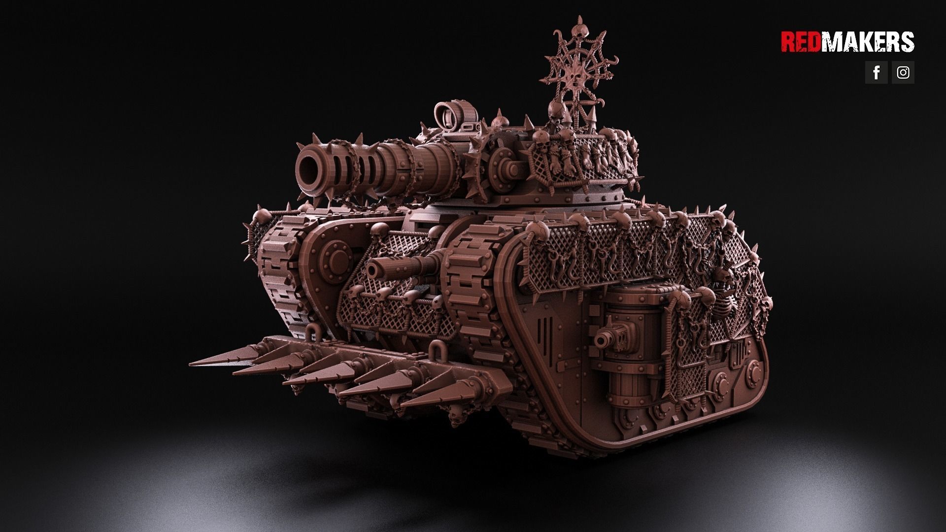 Renegade Legendary Battle Tank - Heretics 3D print model_11