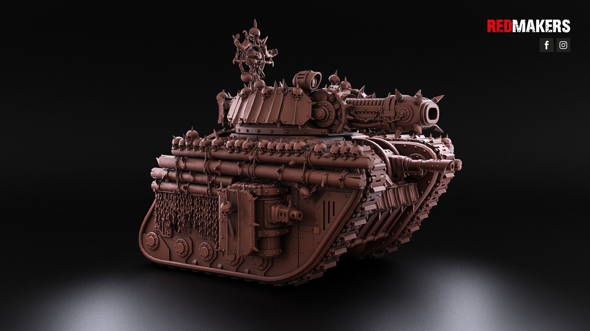 Renegade Legendary Battle Tank - Heretics 3D print model_24