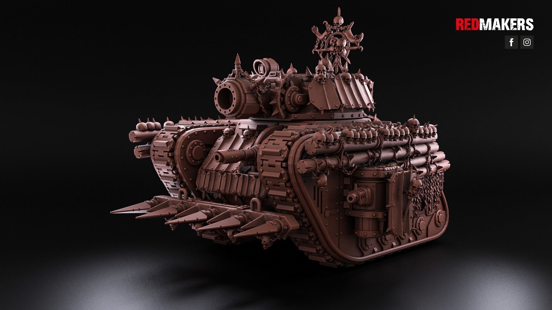 Renegade Legendary Battle Tank - Heretics 3D print model_13