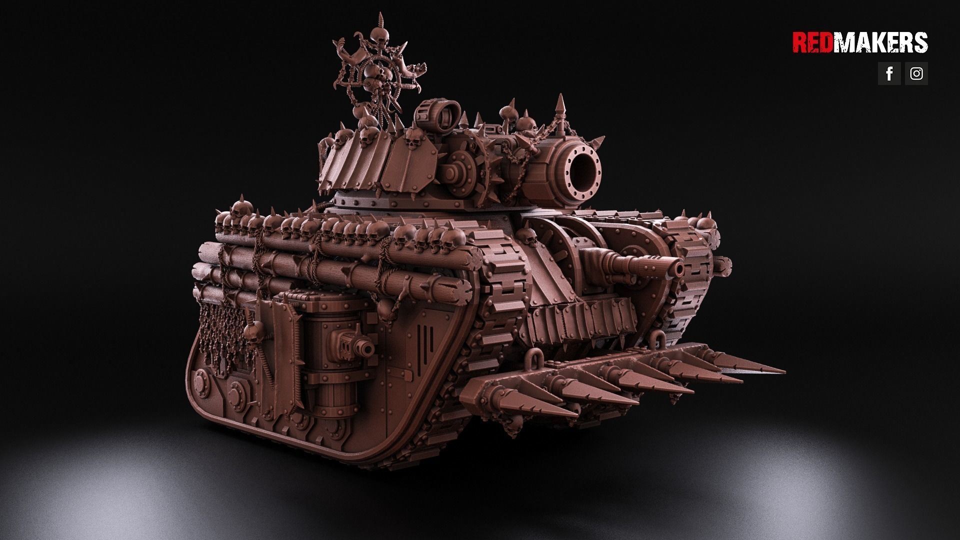 Renegade Legendary Battle Tank - Heretics 3D print model_16