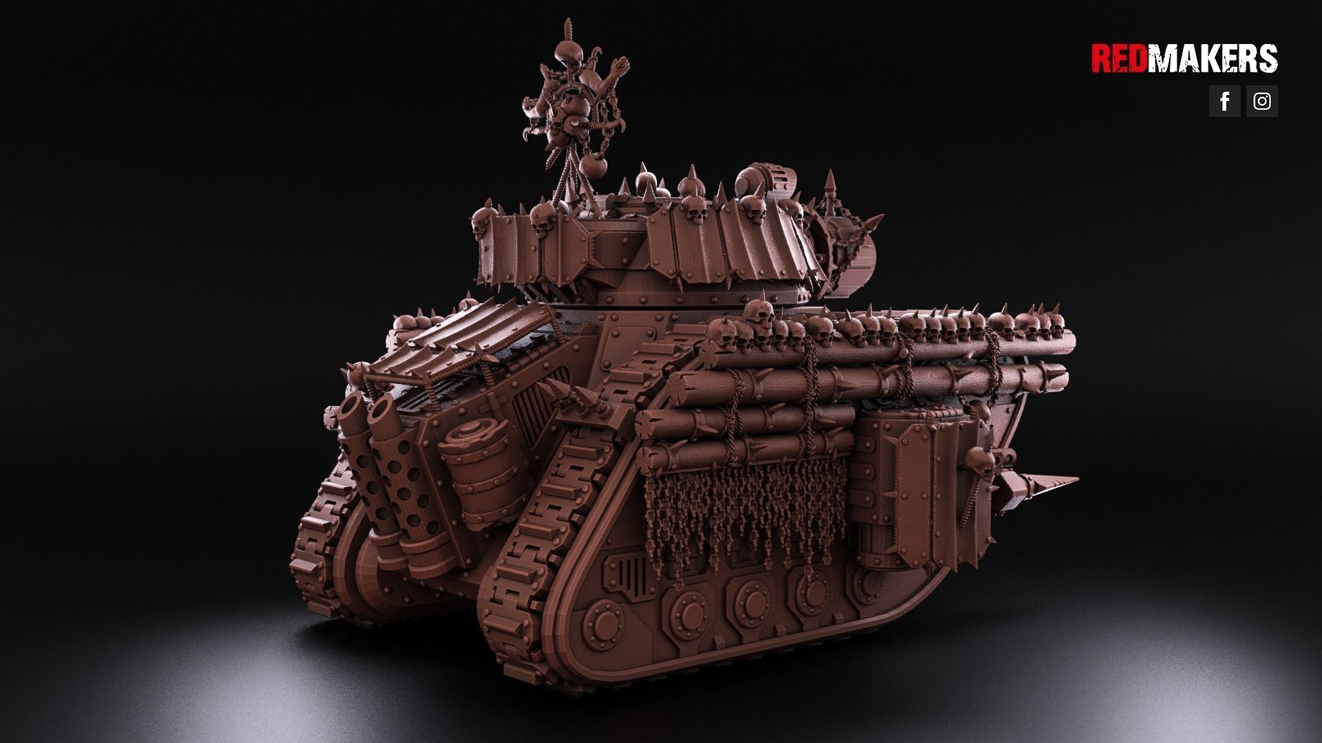 Renegade Legendary Battle Tank - Heretics 3D print model_19