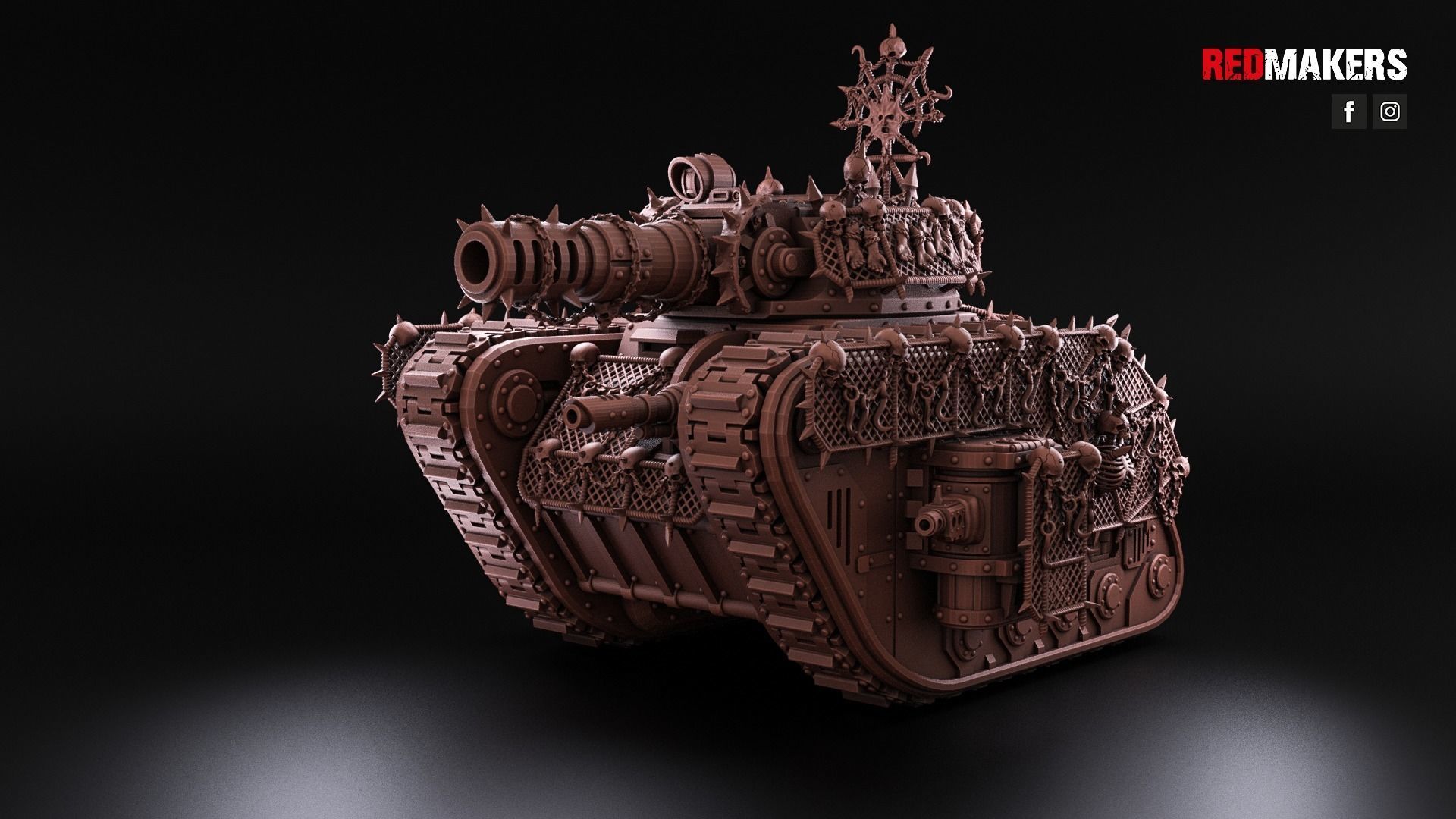 Renegade Legendary Battle Tank - Heretics 3D print model_30
