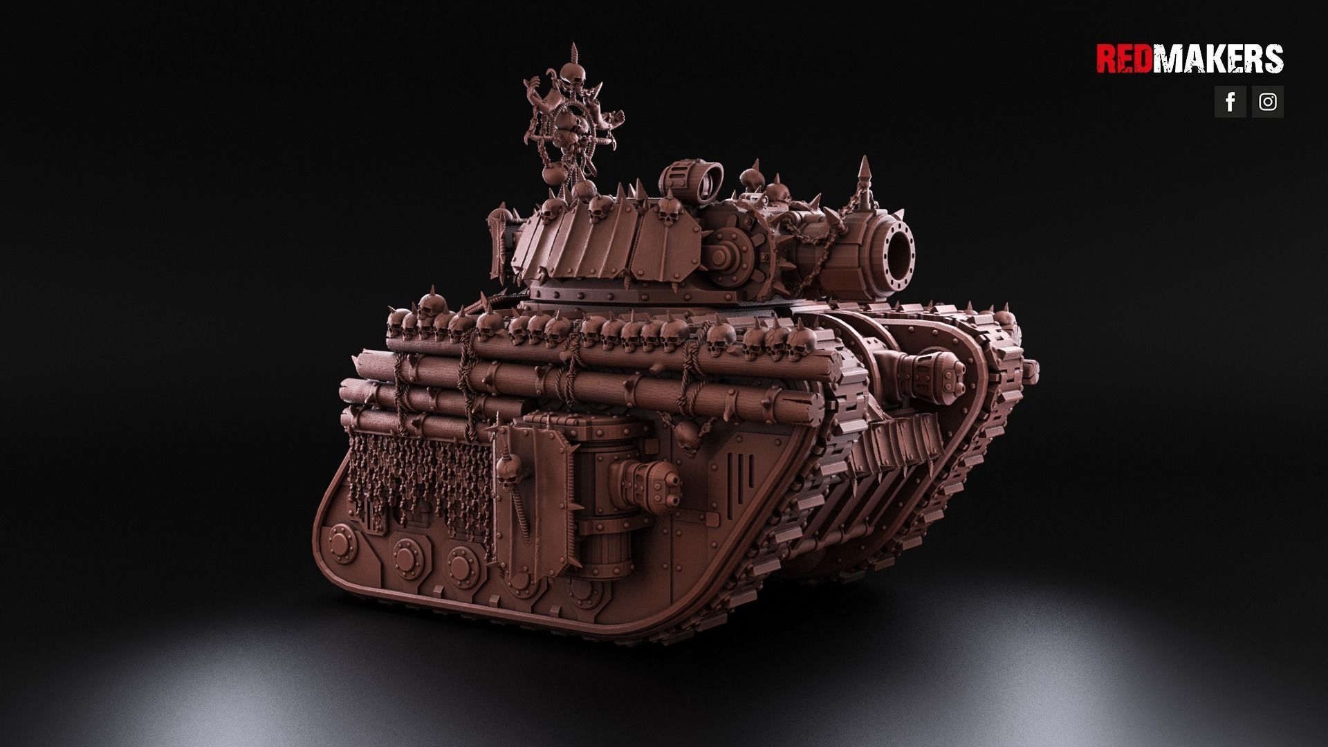 Renegade Legendary Battle Tank - Heretics 3D print model_28