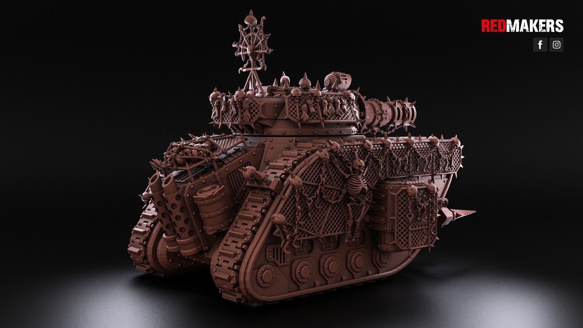 Renegade Legendary Battle Tank - Heretics 3D print model_18