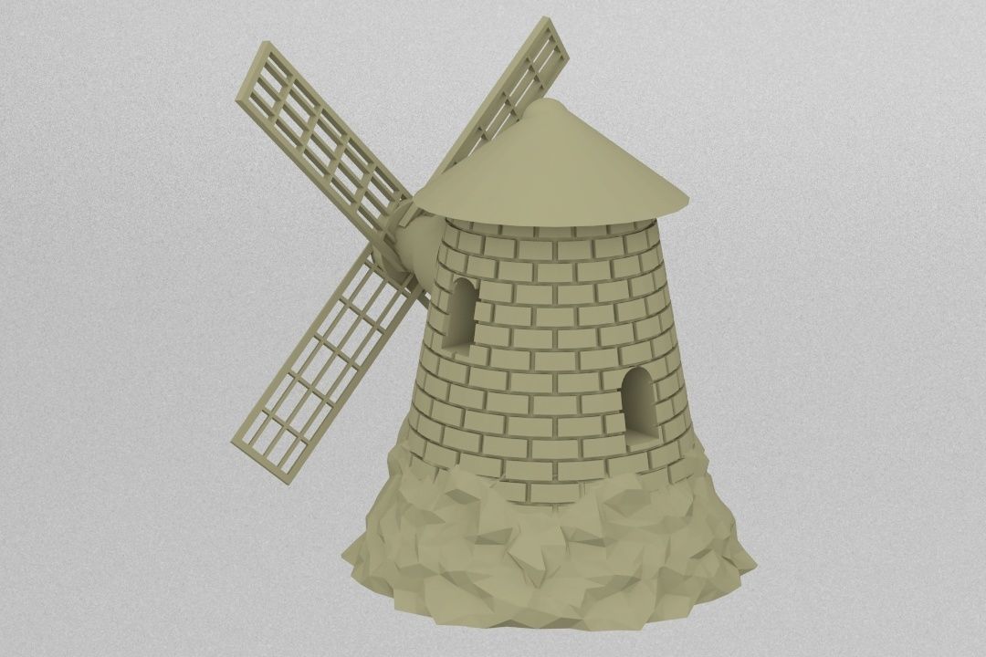 windmill 3D print model_3