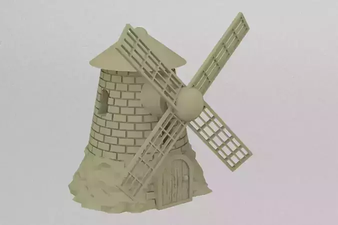 windmill 3D print model