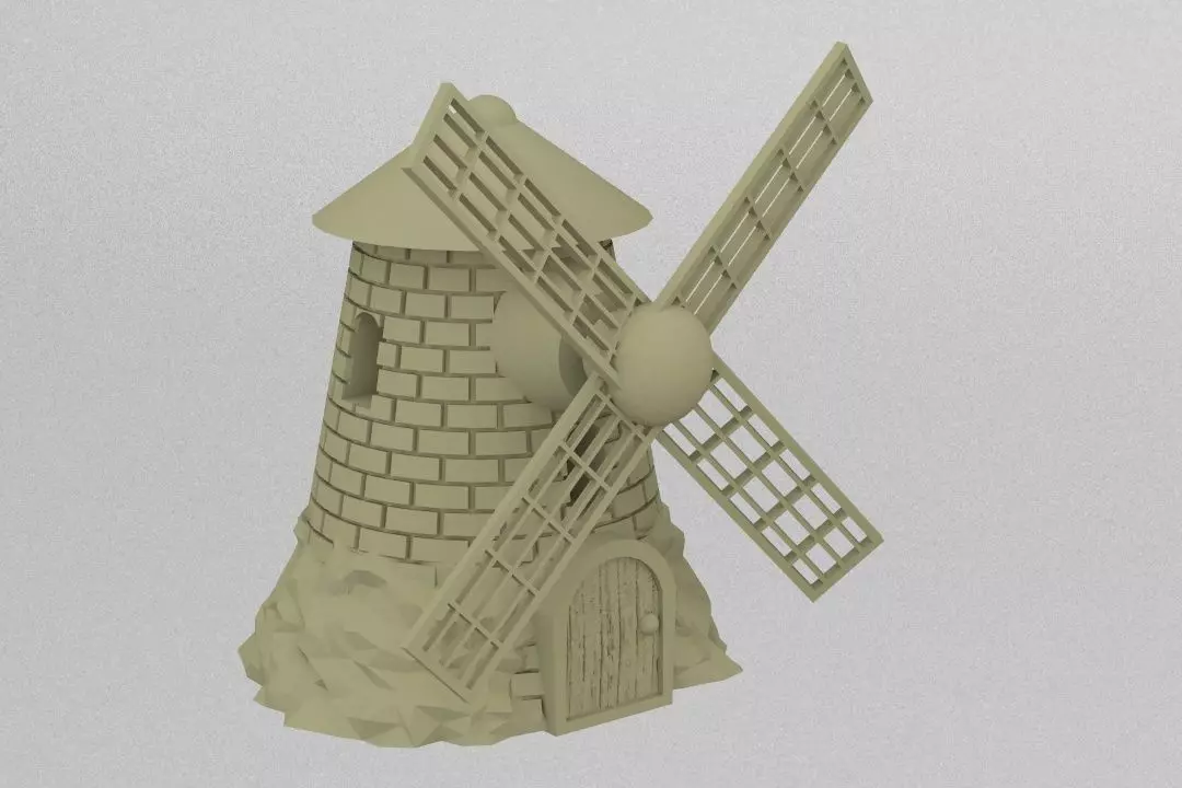 windmill 3D print model_0