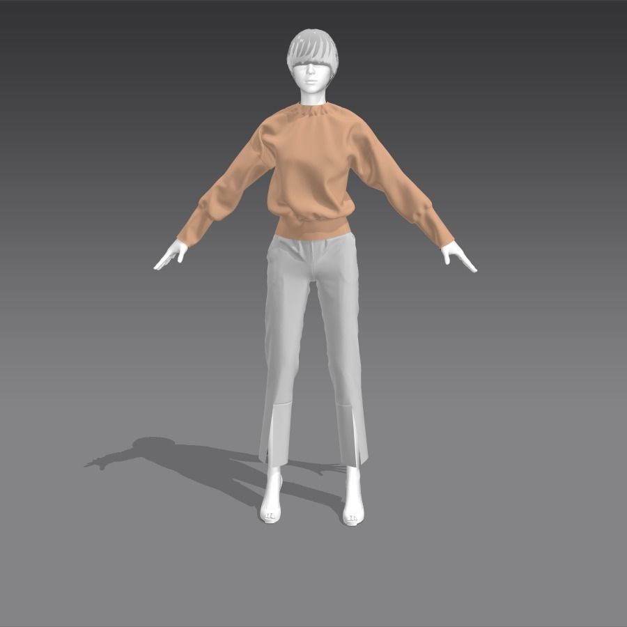 Female Clothing 10 3D model_6