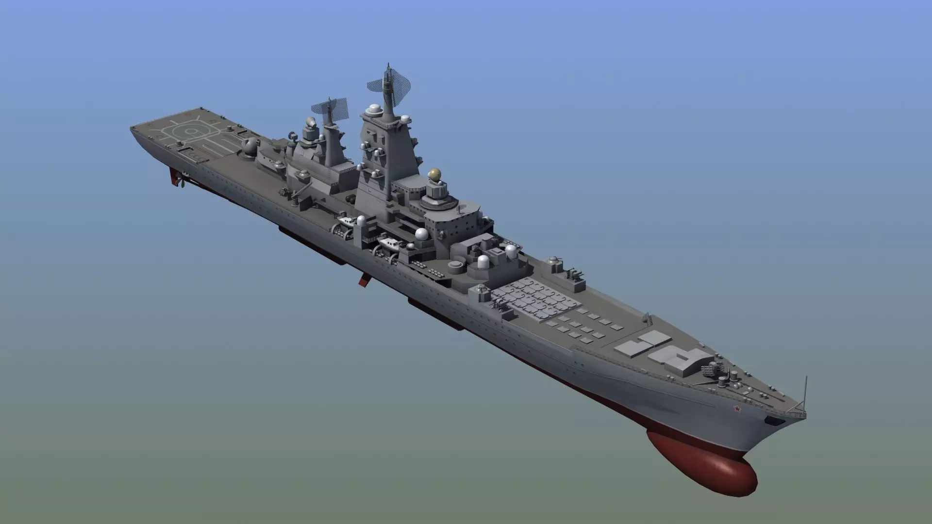 Kirov Battle Cruiser 3D model_0