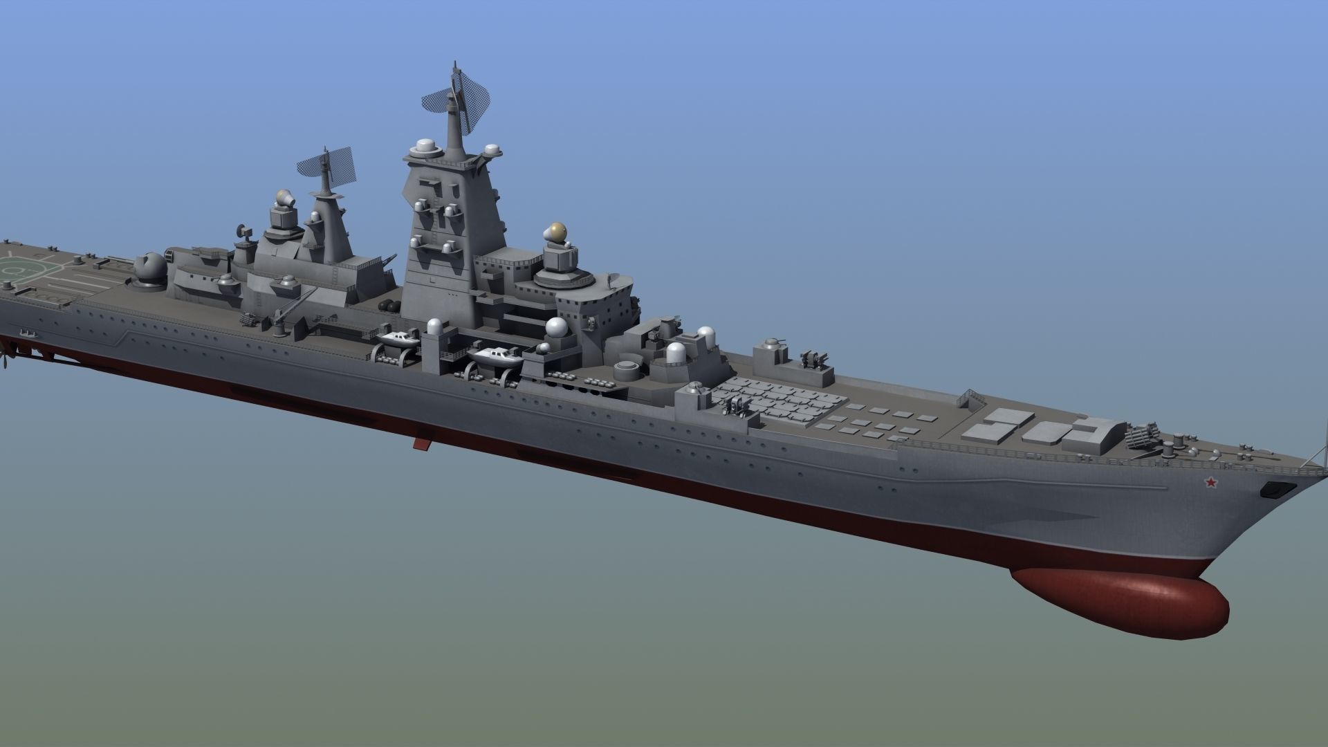 Kirov Battle Cruiser 3D model_11
