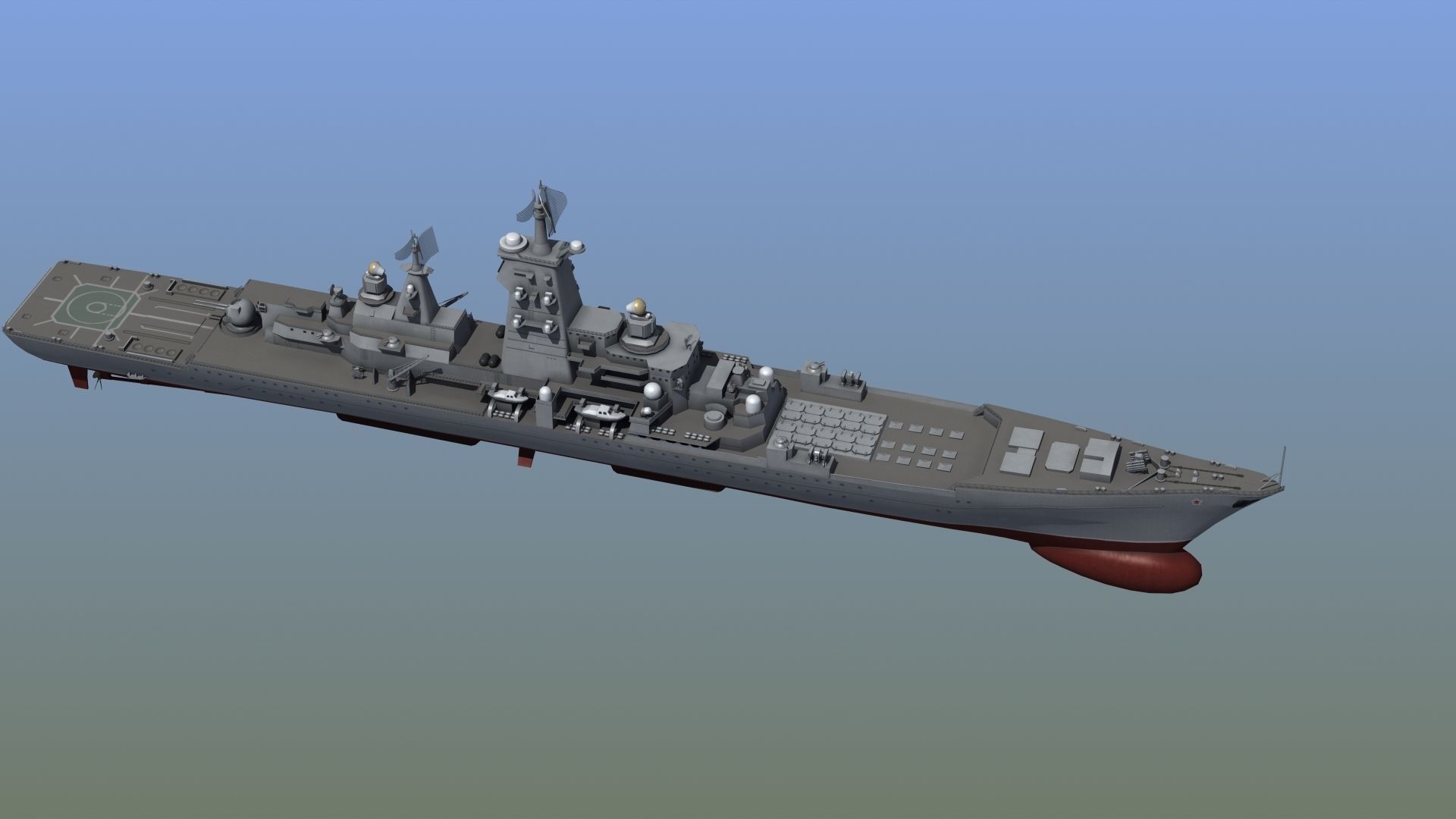 Kirov Battle Cruiser 3D model_9