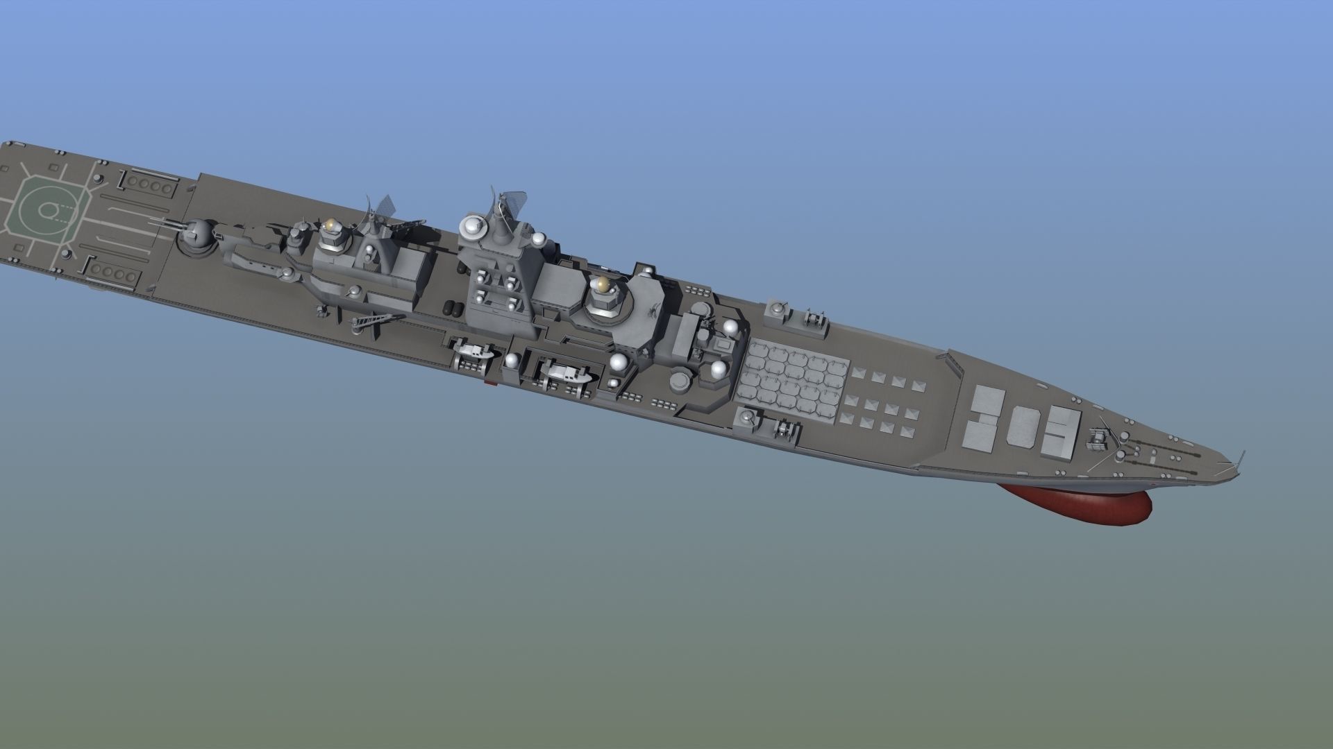 Kirov Battle Cruiser 3D model_4