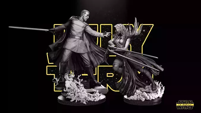 Count Doku Sculpture - Tested and Ready for 3D printing 3D print model