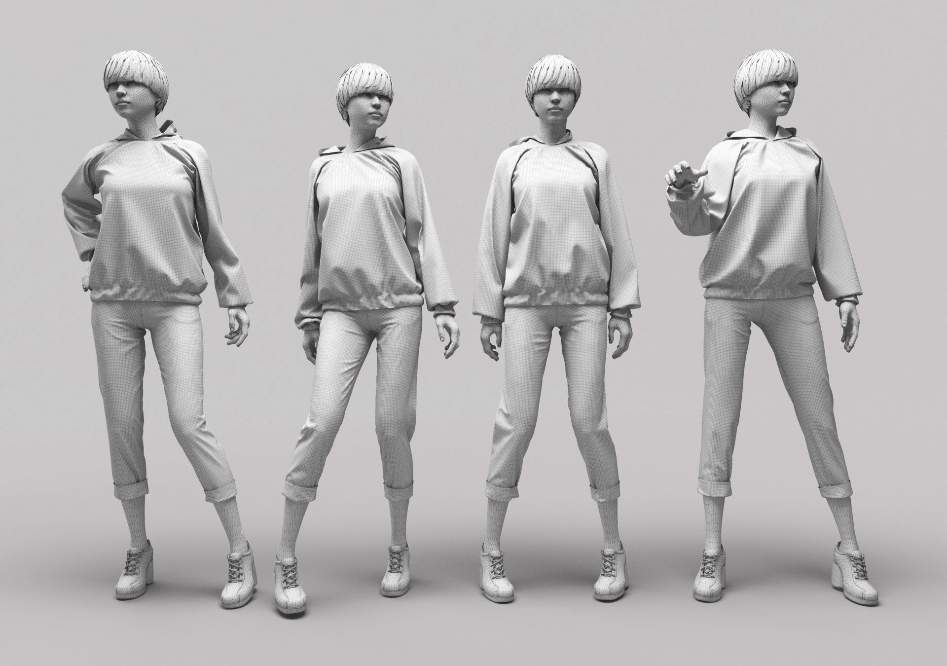 Woman Mannequin 13 3D model_4