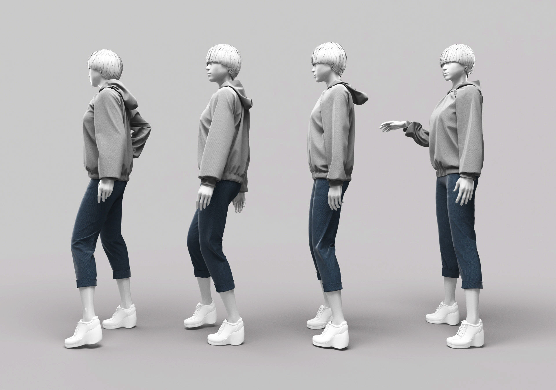Woman Mannequin 13 3D model_3