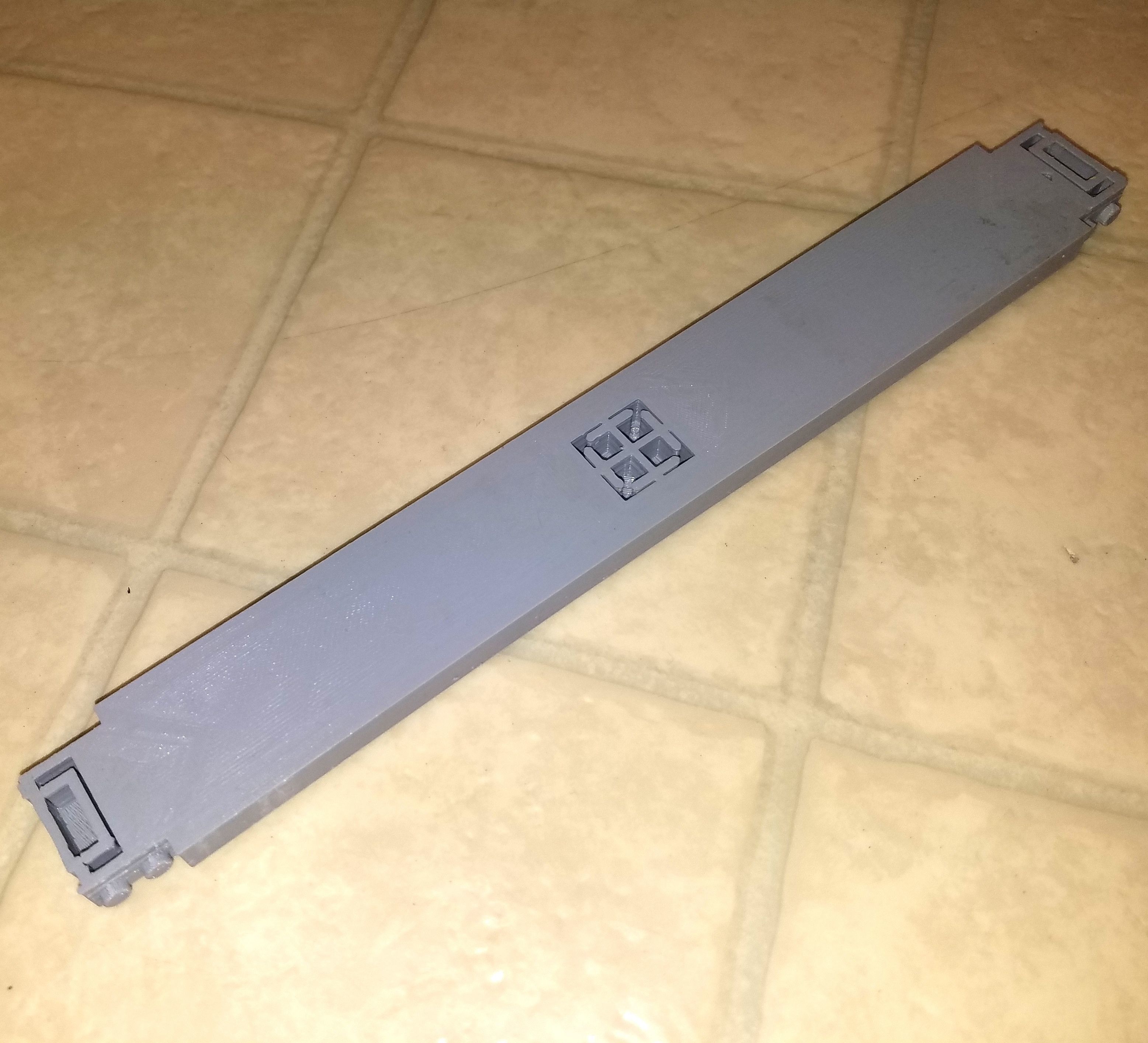 3D Printable Toy Monorail Straight Track 3D print model_3