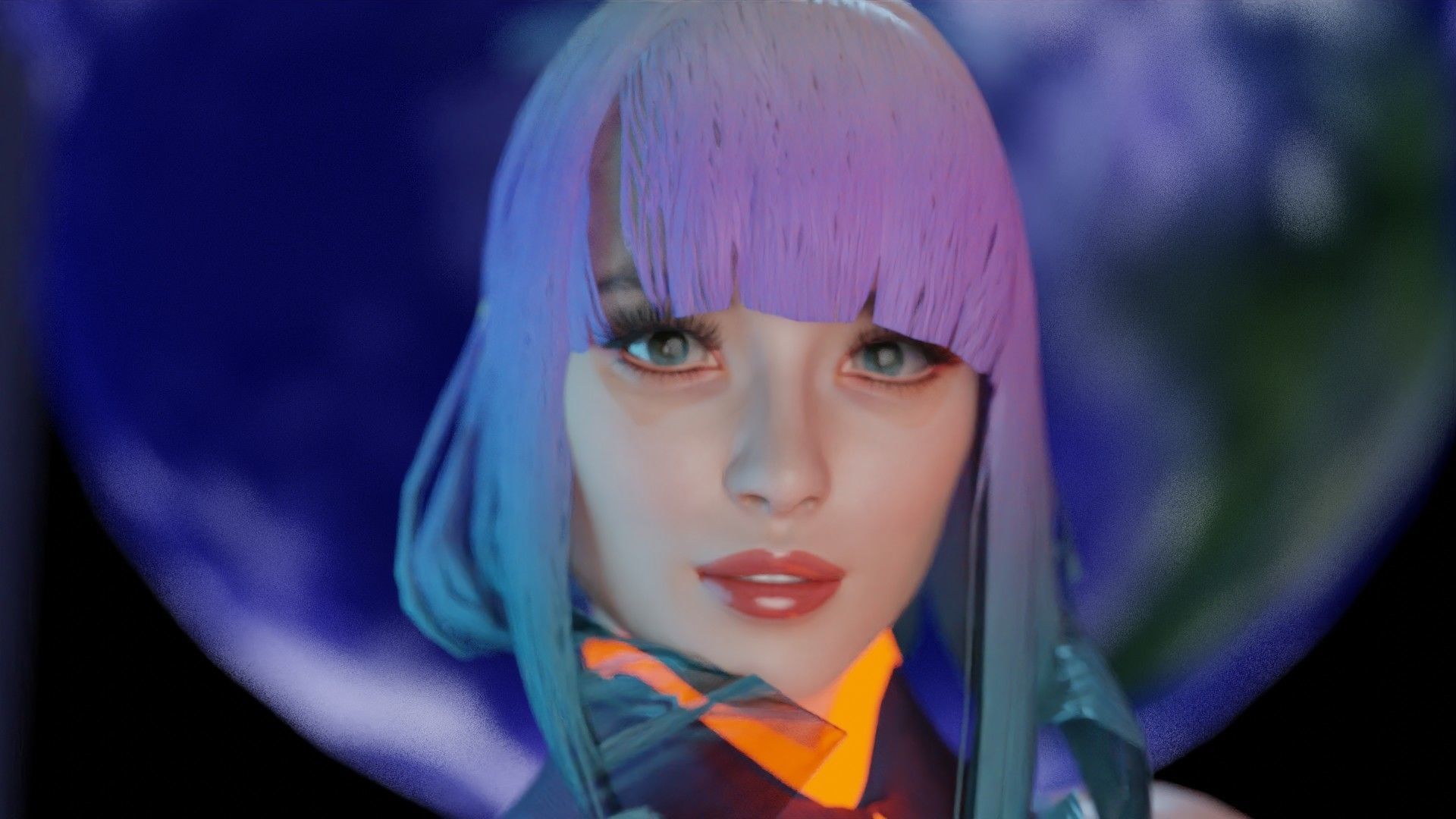 Modular Sci Fi Cyberpunkish-Game Ready Female Characters  Low-poly 3D model_30