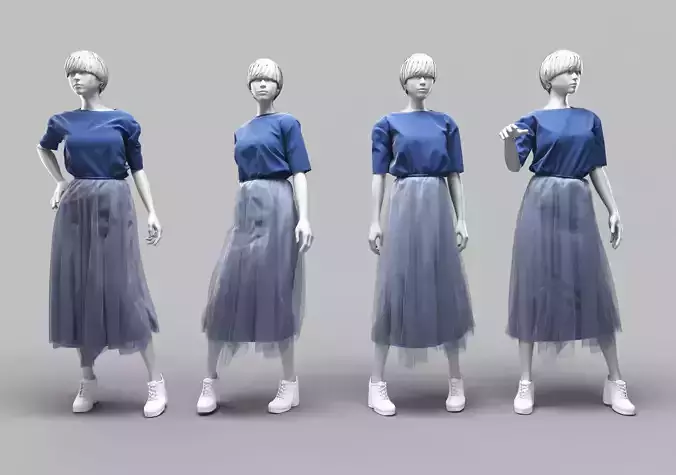 Woman Mannequin 17 3D model