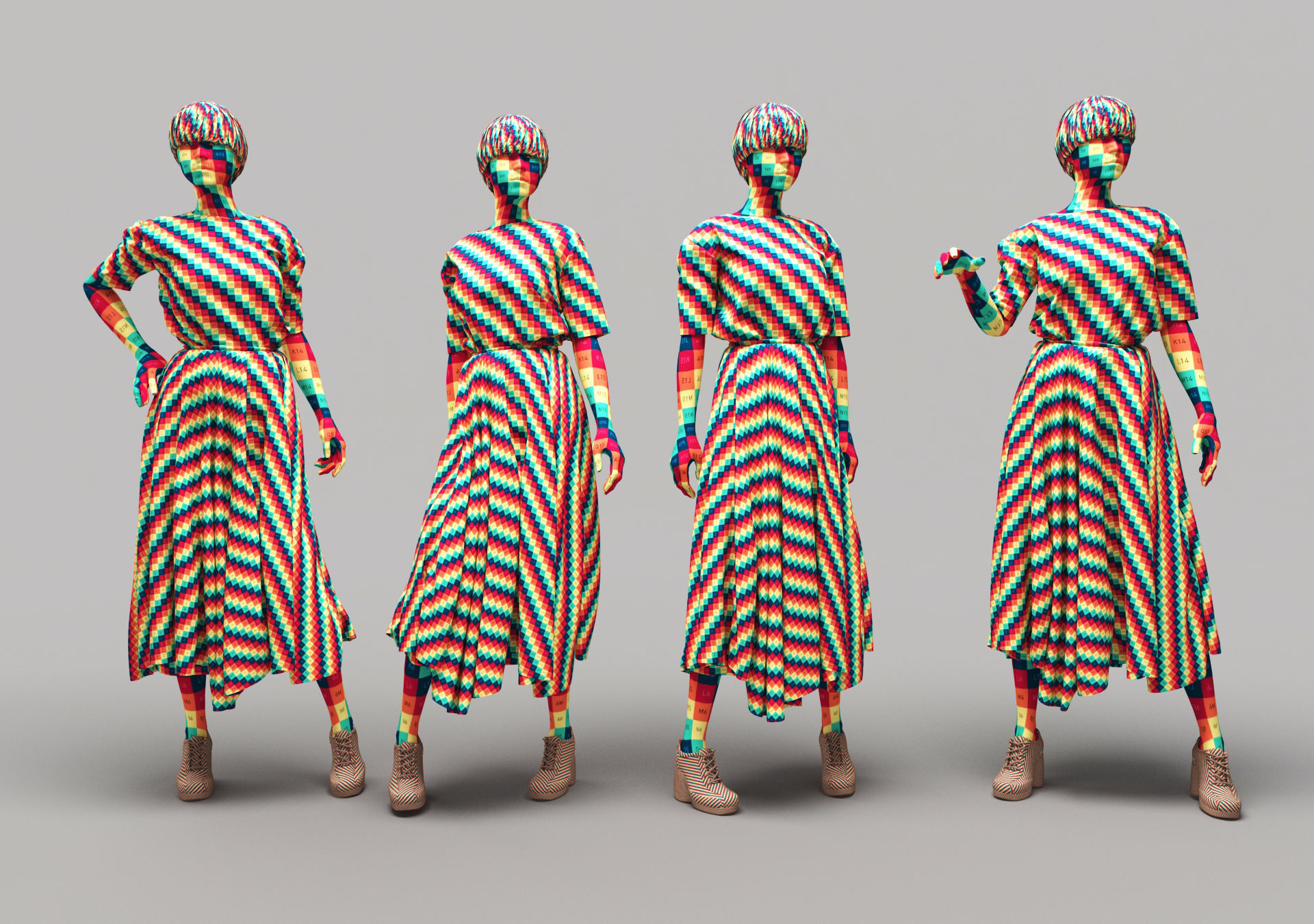 Woman Mannequin 17 3D model_7