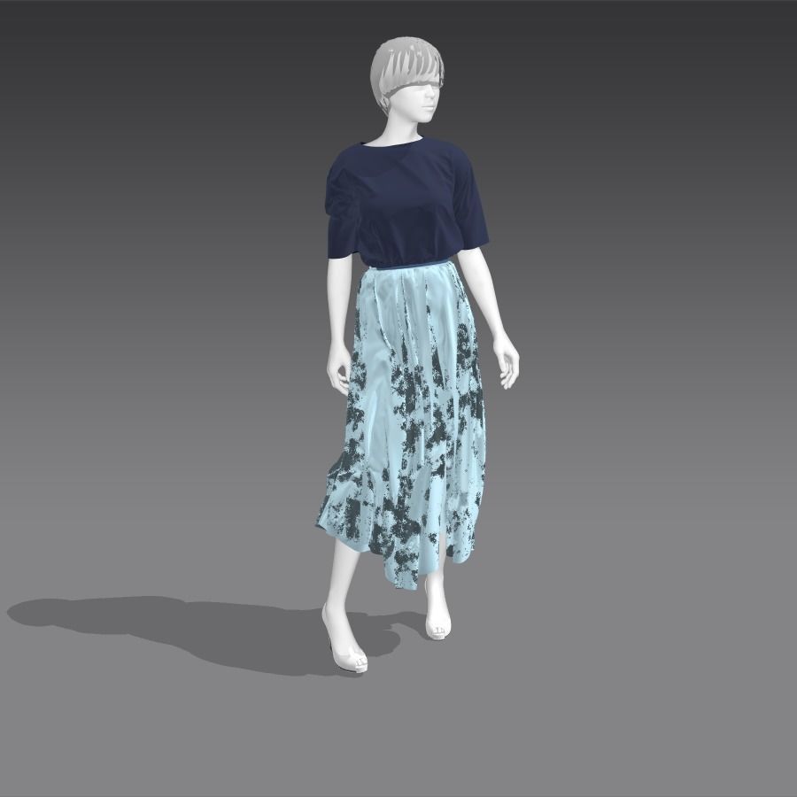 Woman Mannequin 17 3D model_8