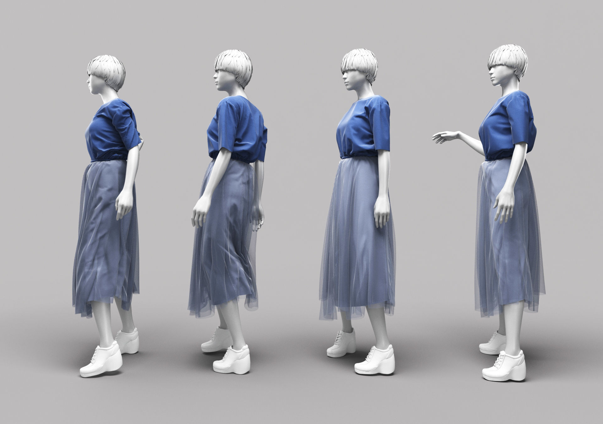 Woman Mannequin 17 3D model_3
