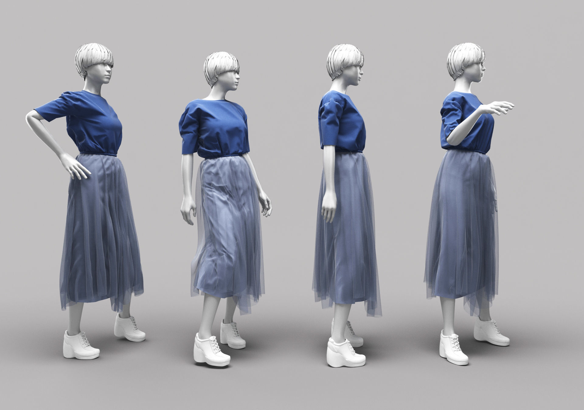 Woman Mannequin 17 3D model_1
