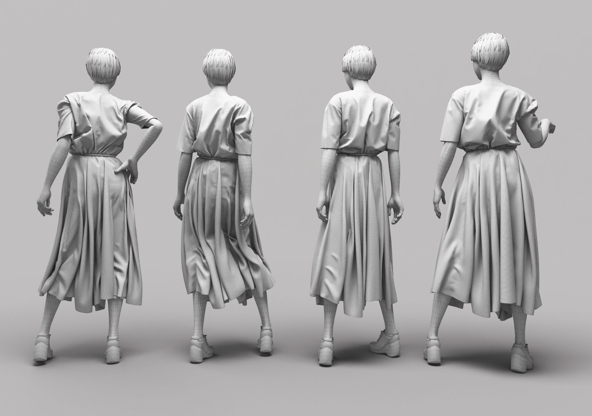 Woman Mannequin 17 3D model_5