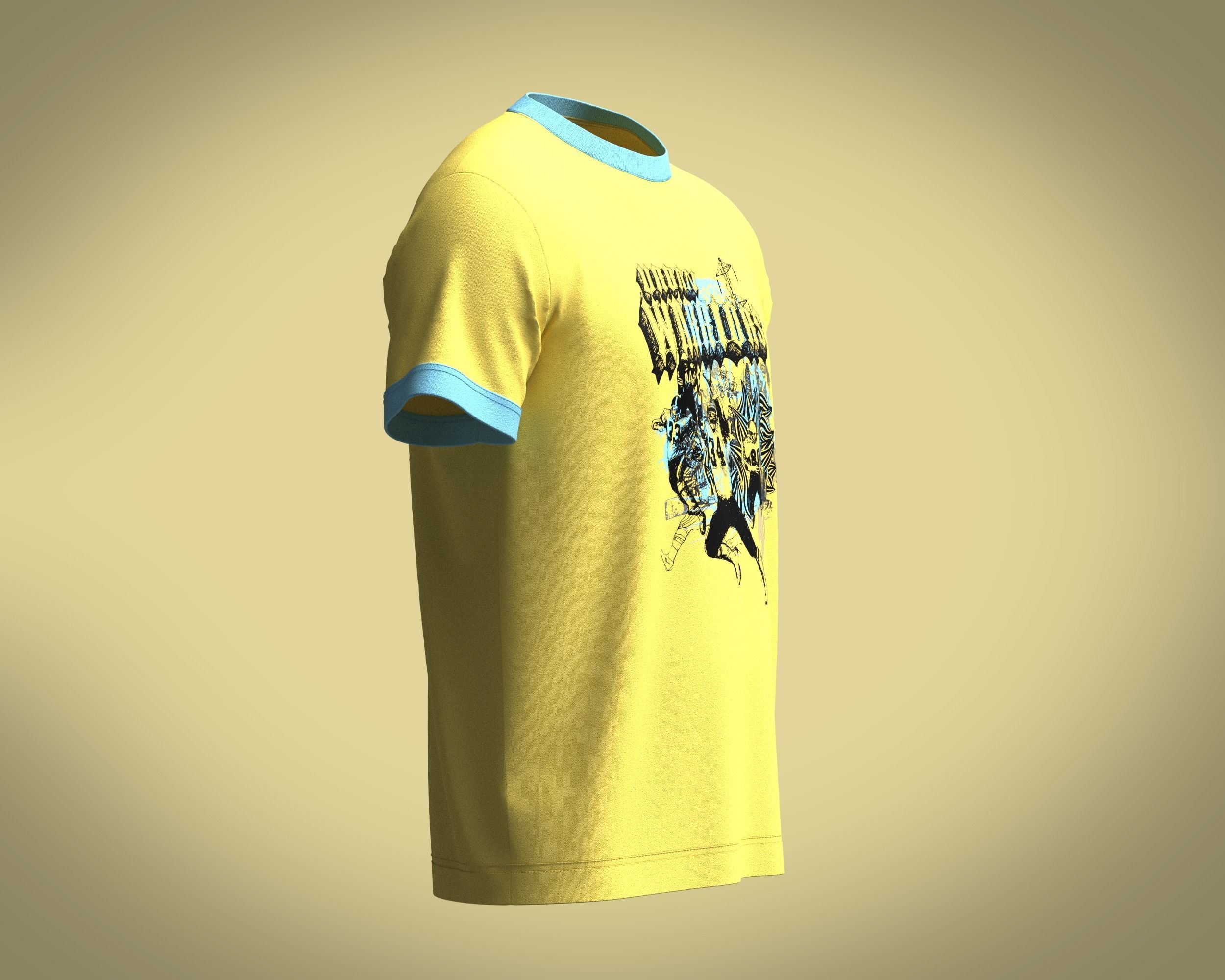 T-Shirt Sport 3D model_1