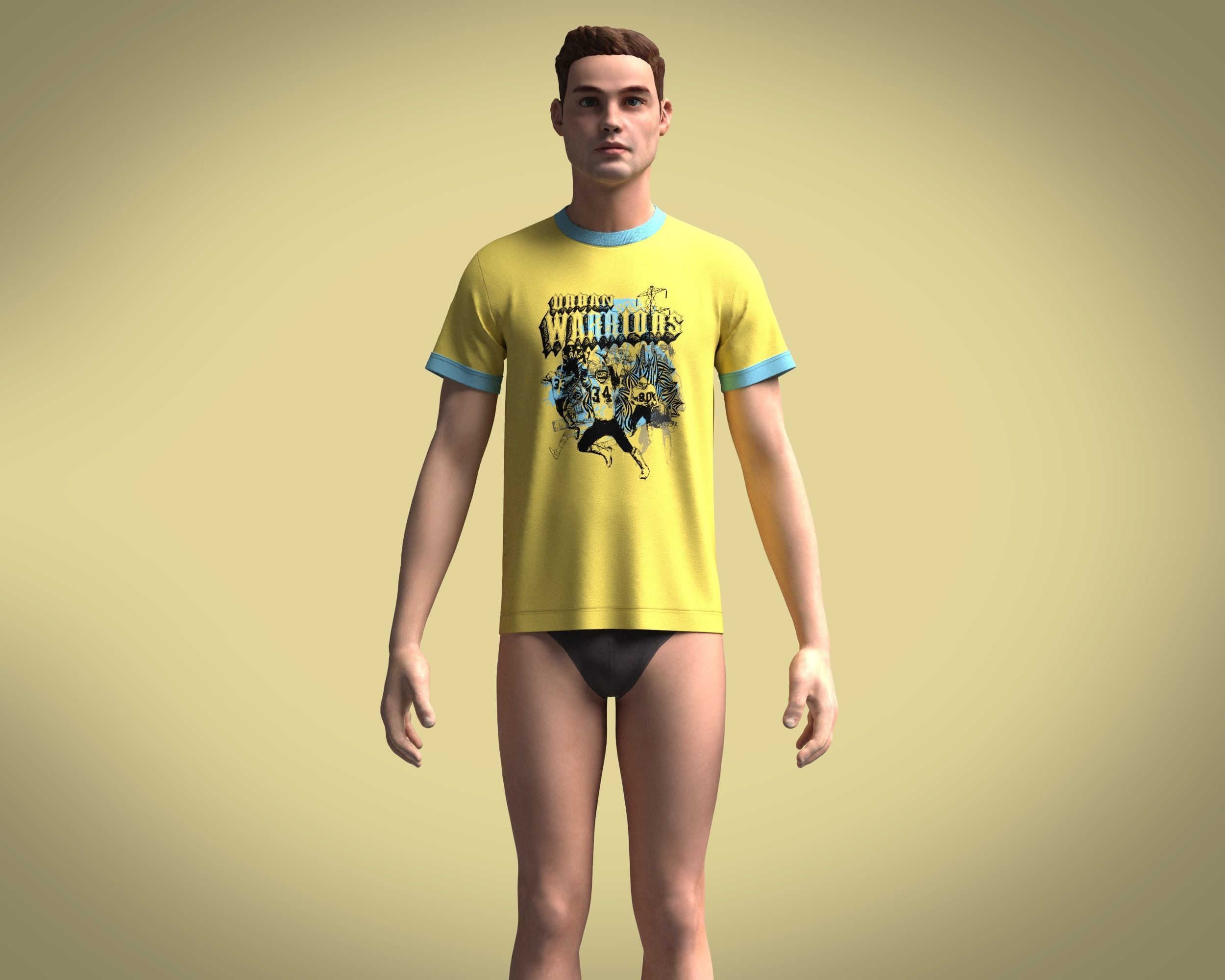 T-Shirt Sport 3D model_6
