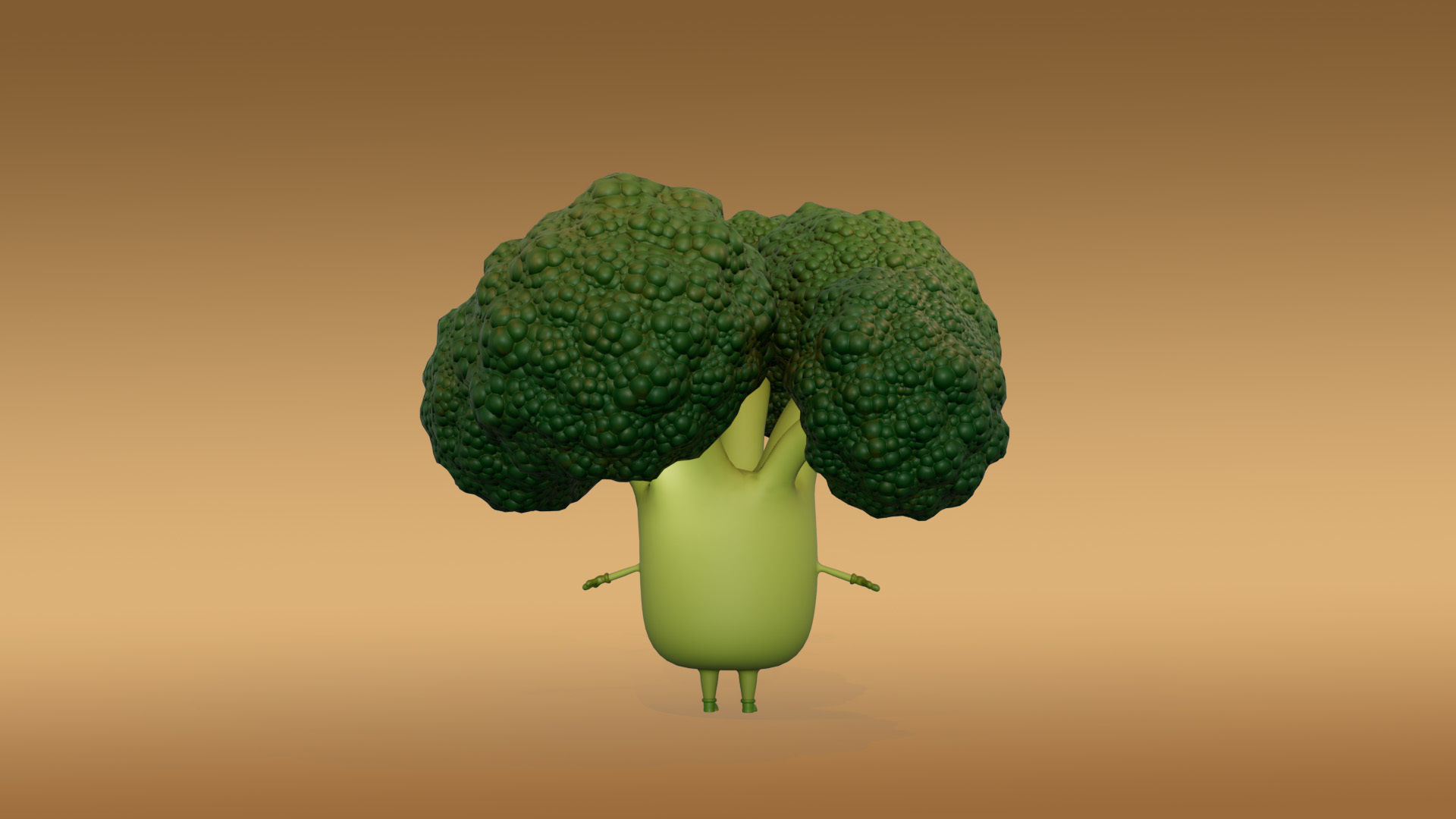 3D Set of vegetables Low-poly 3D model_5