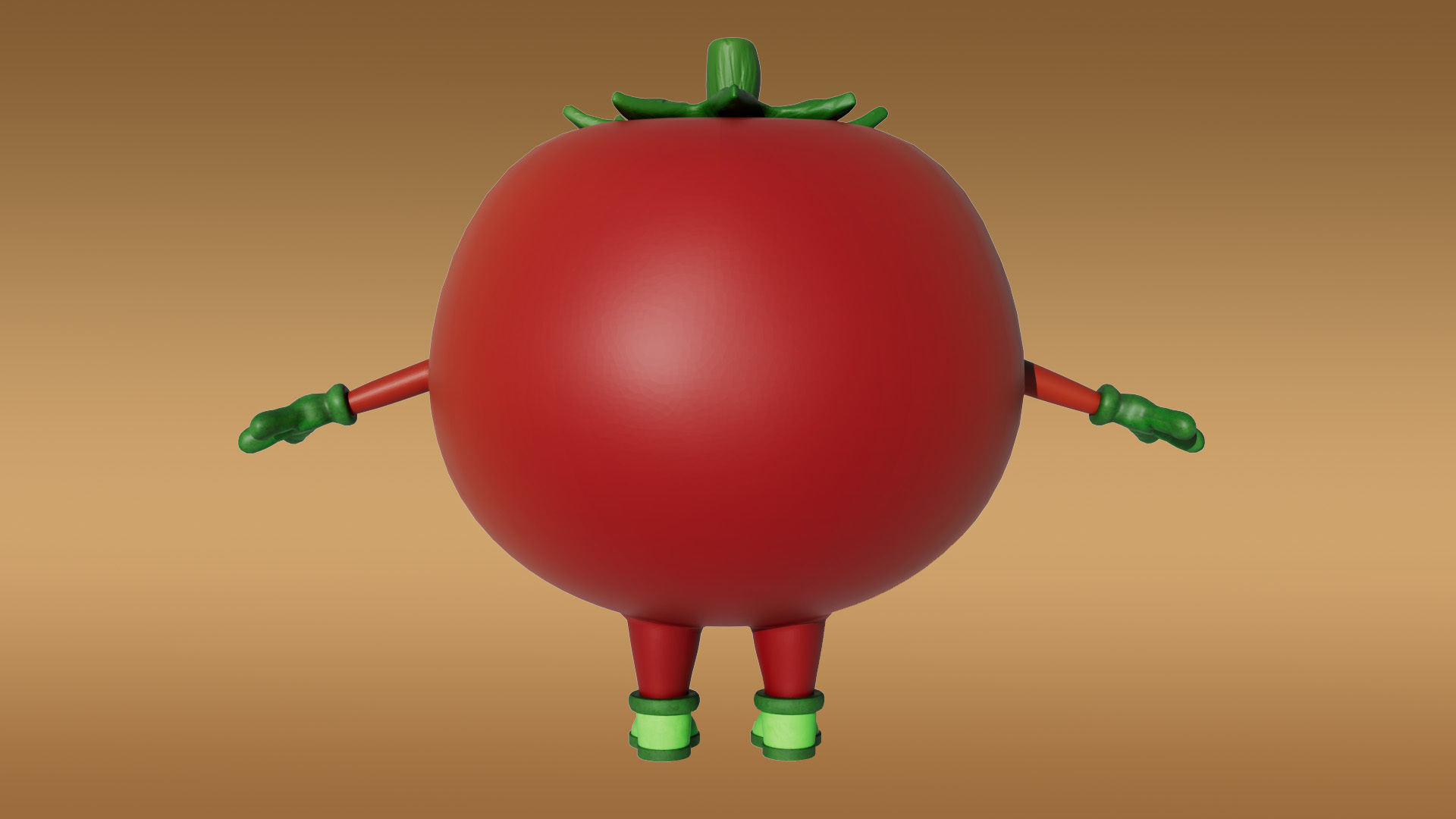 3D Set of vegetables Low-poly 3D model_24