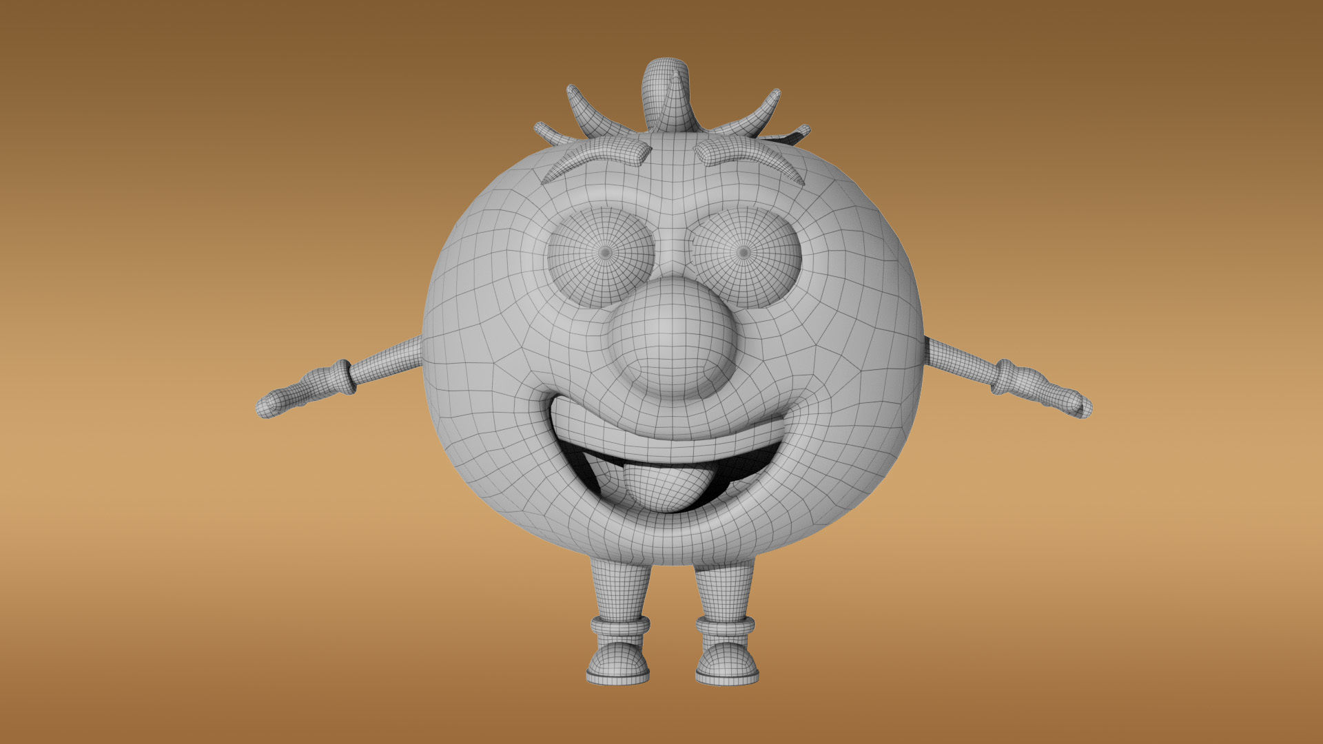 3D Set of vegetables Low-poly 3D model_37