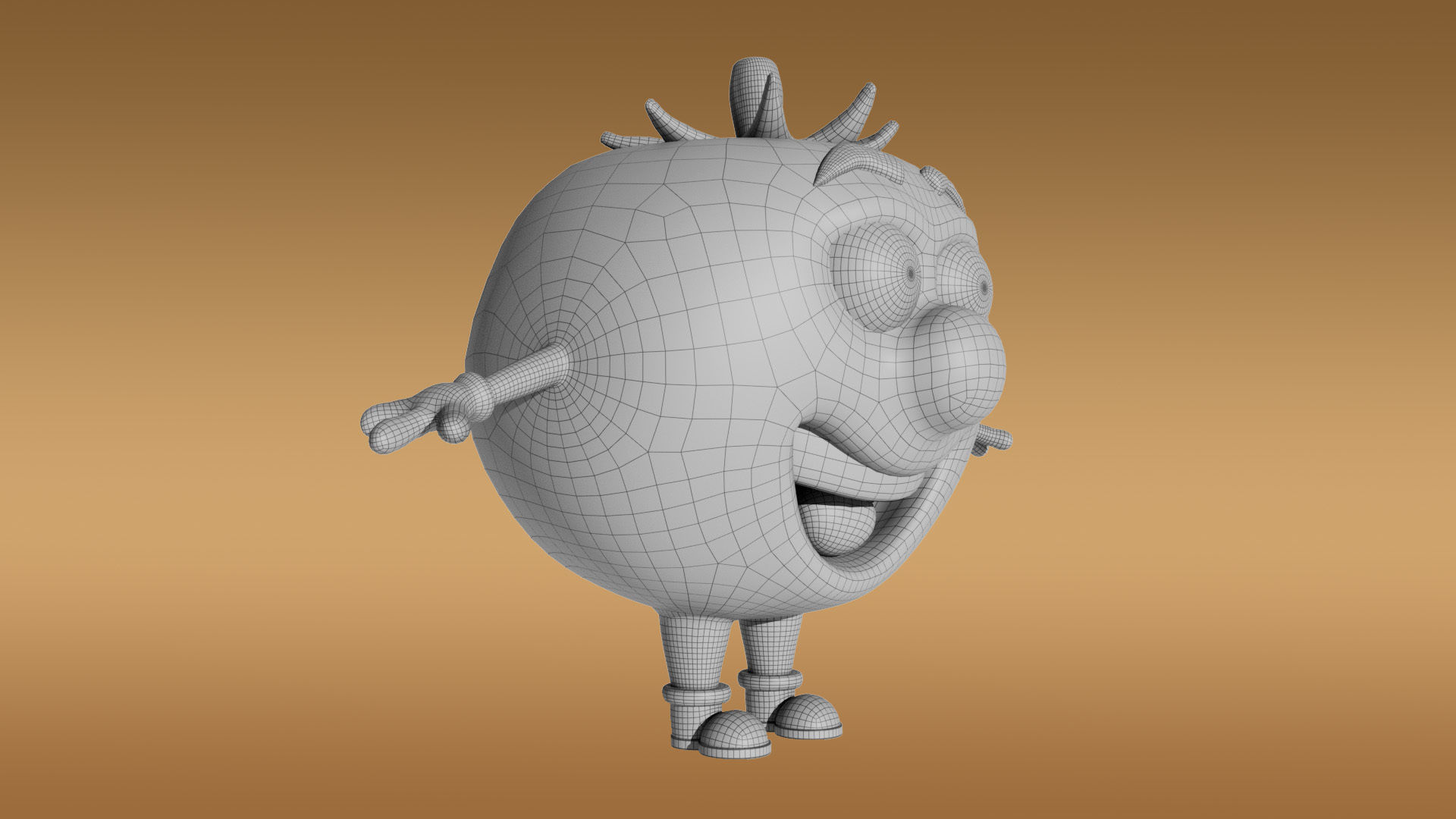 3D Set of vegetables Low-poly 3D model_39