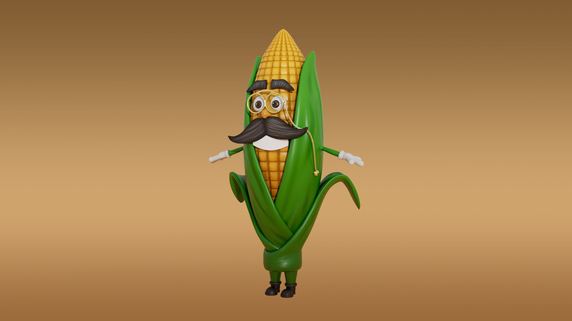 3D Set of vegetables Low-poly 3D model_18