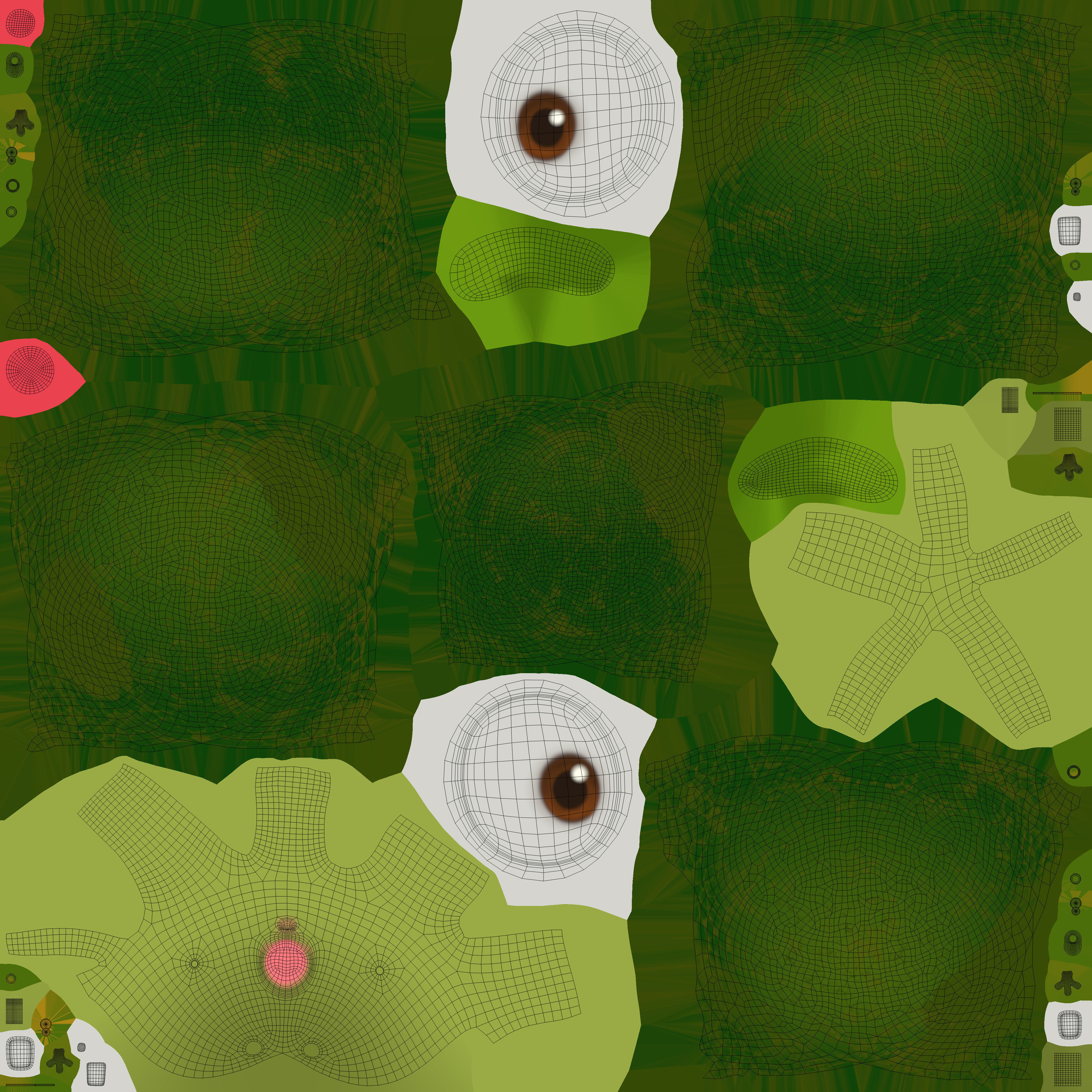 3D Set of vegetables Low-poly 3D model_41