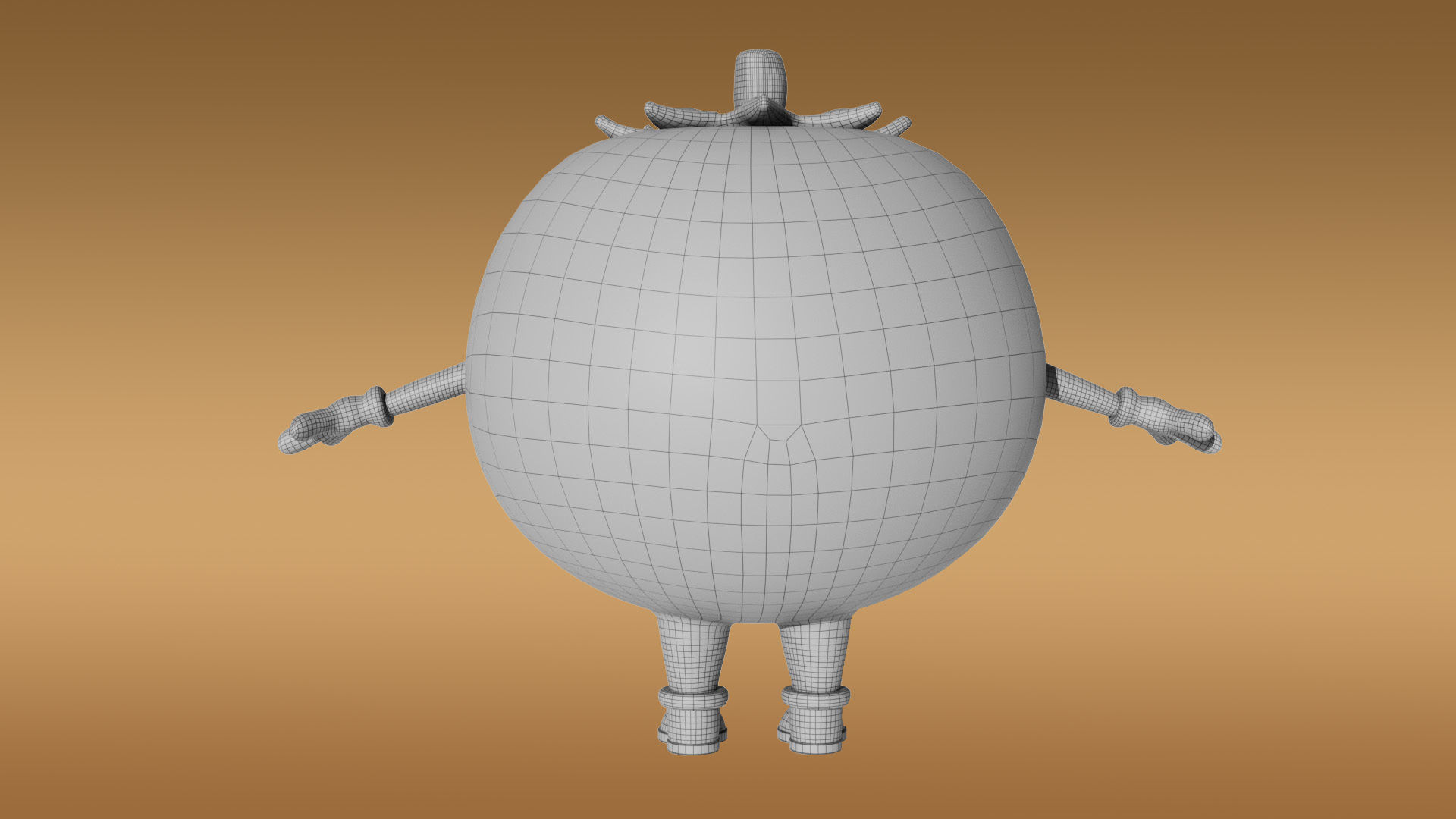 3D Set of vegetables Low-poly 3D model_40