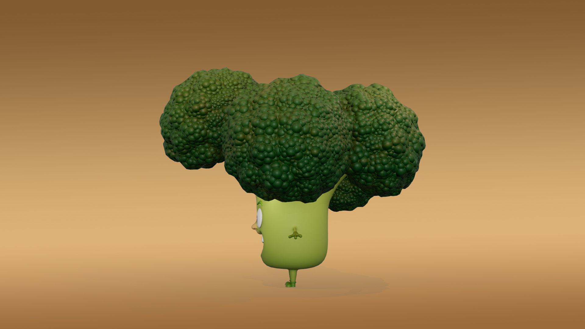 3D Set of vegetables Low-poly 3D model_6