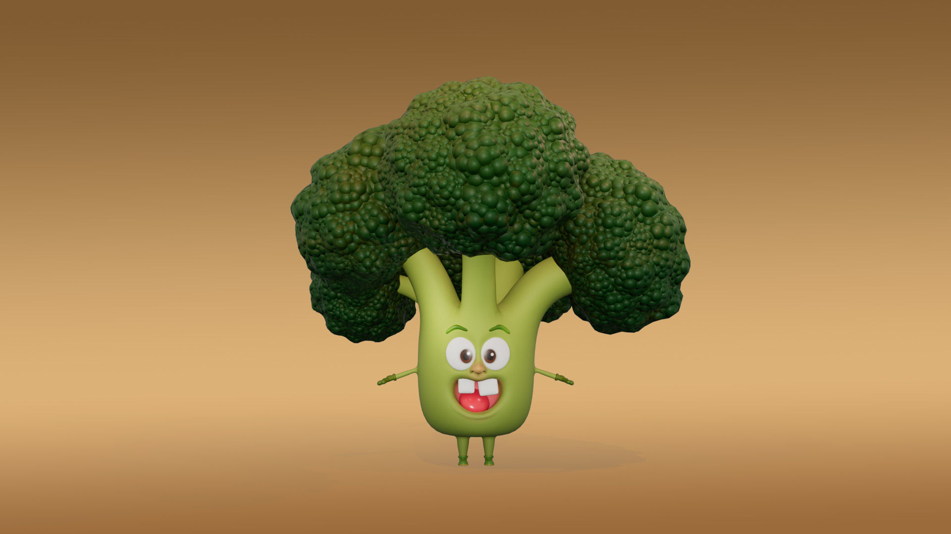 3D Set of vegetables Low-poly 3D model_2