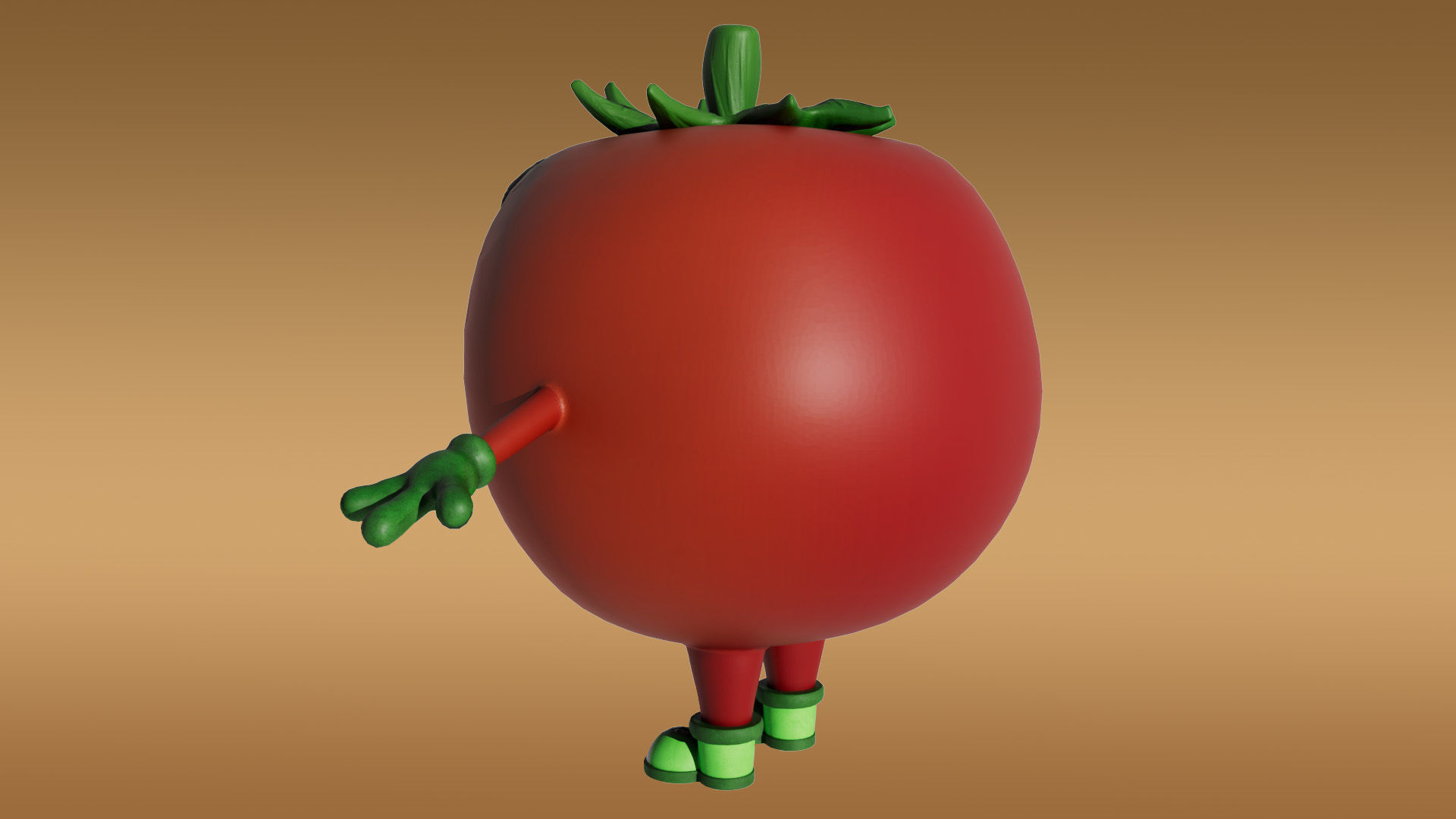 3D Set of vegetables Low-poly 3D model_25