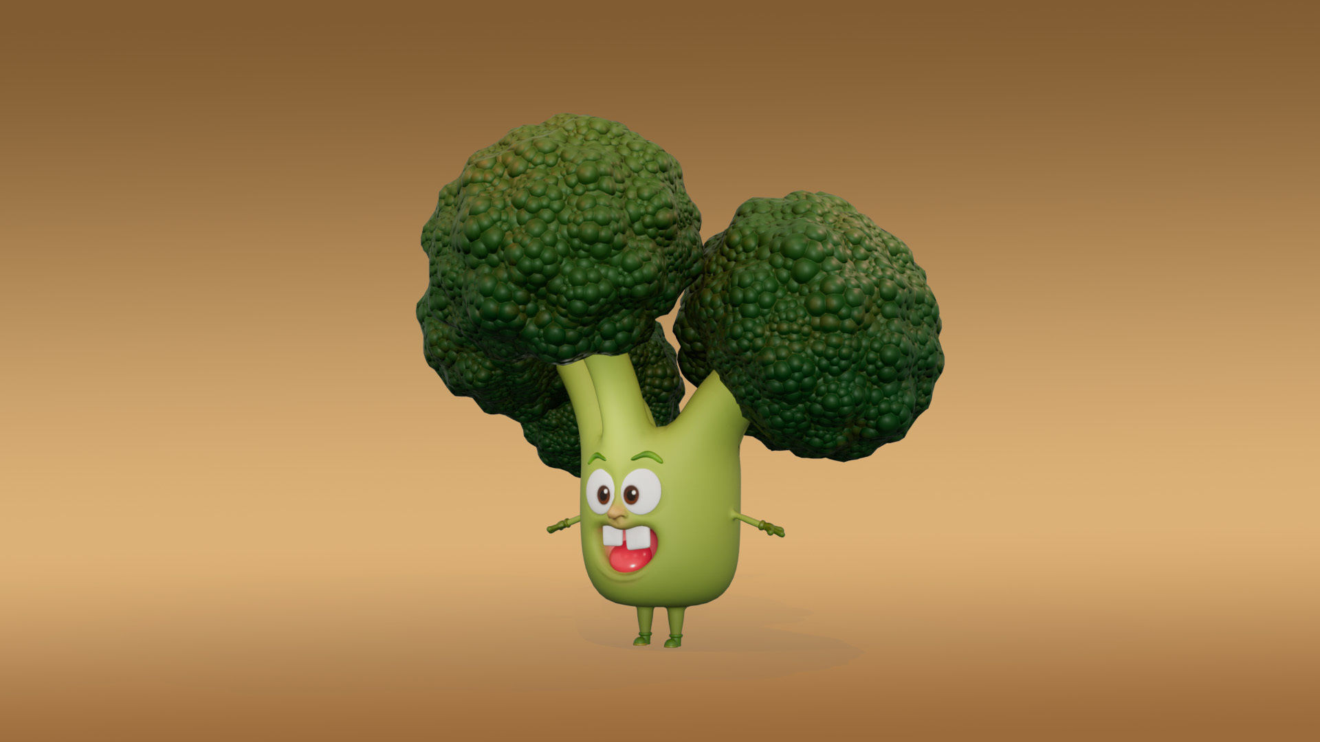3D Set of vegetables Low-poly 3D model_7