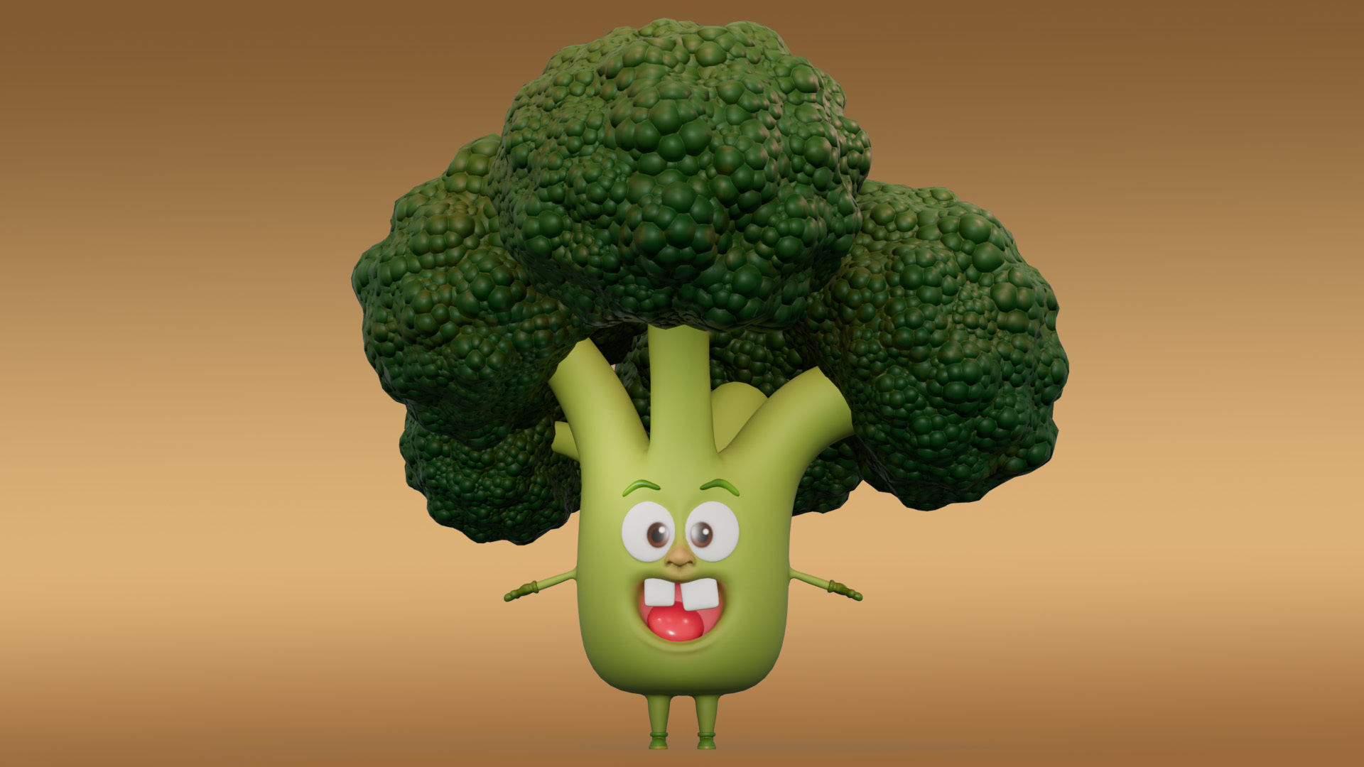 3D Set of vegetables Low-poly 3D model_8