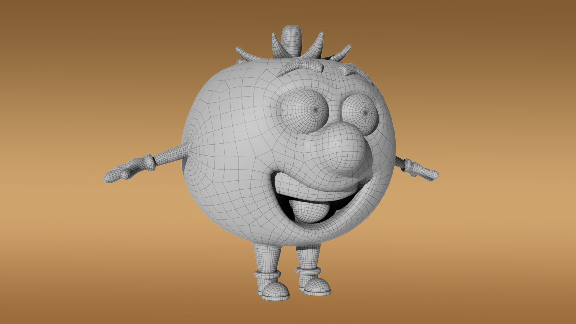 3D Set of vegetables Low-poly 3D model_38