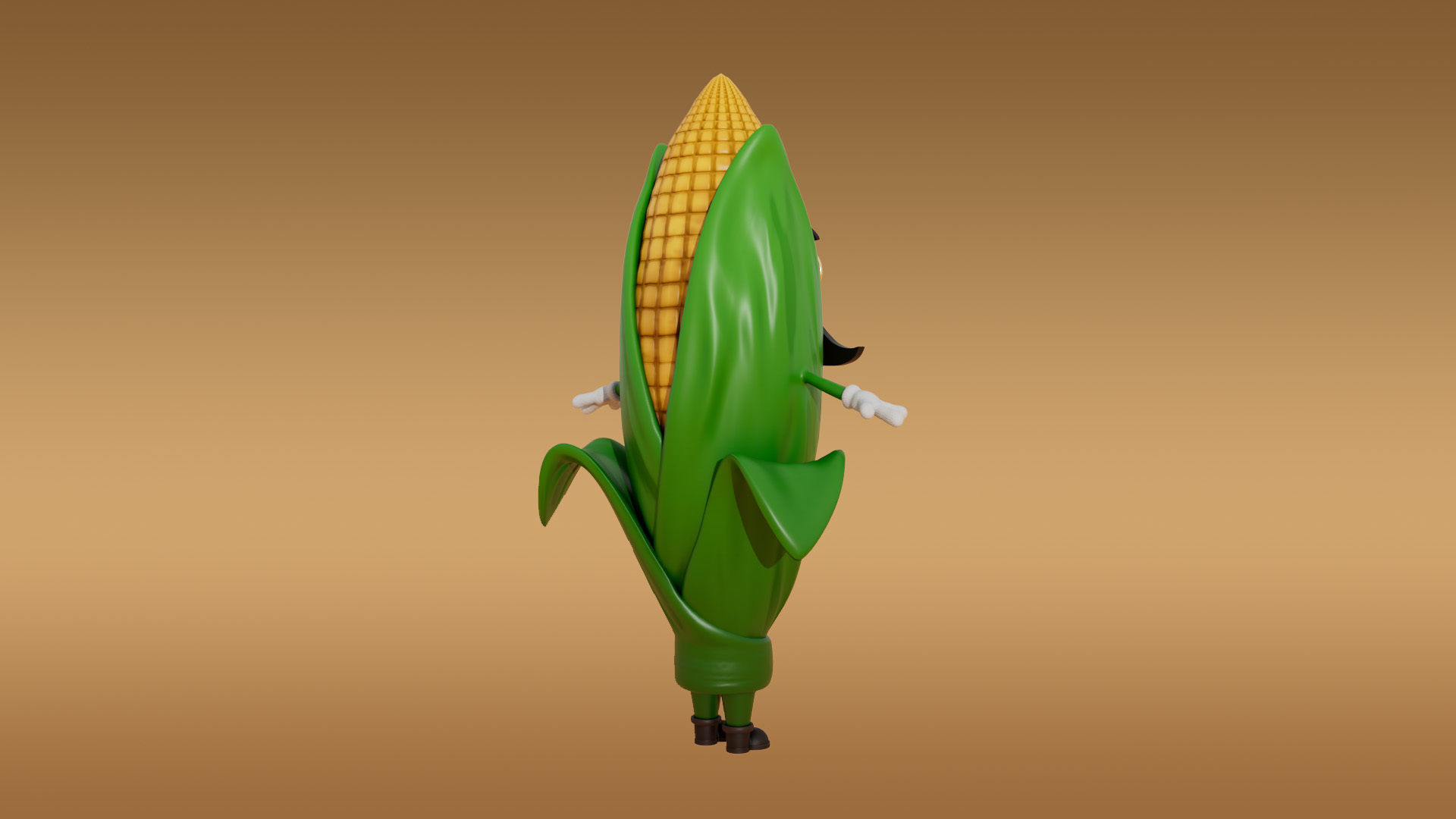 3D Set of vegetables Low-poly 3D model_14