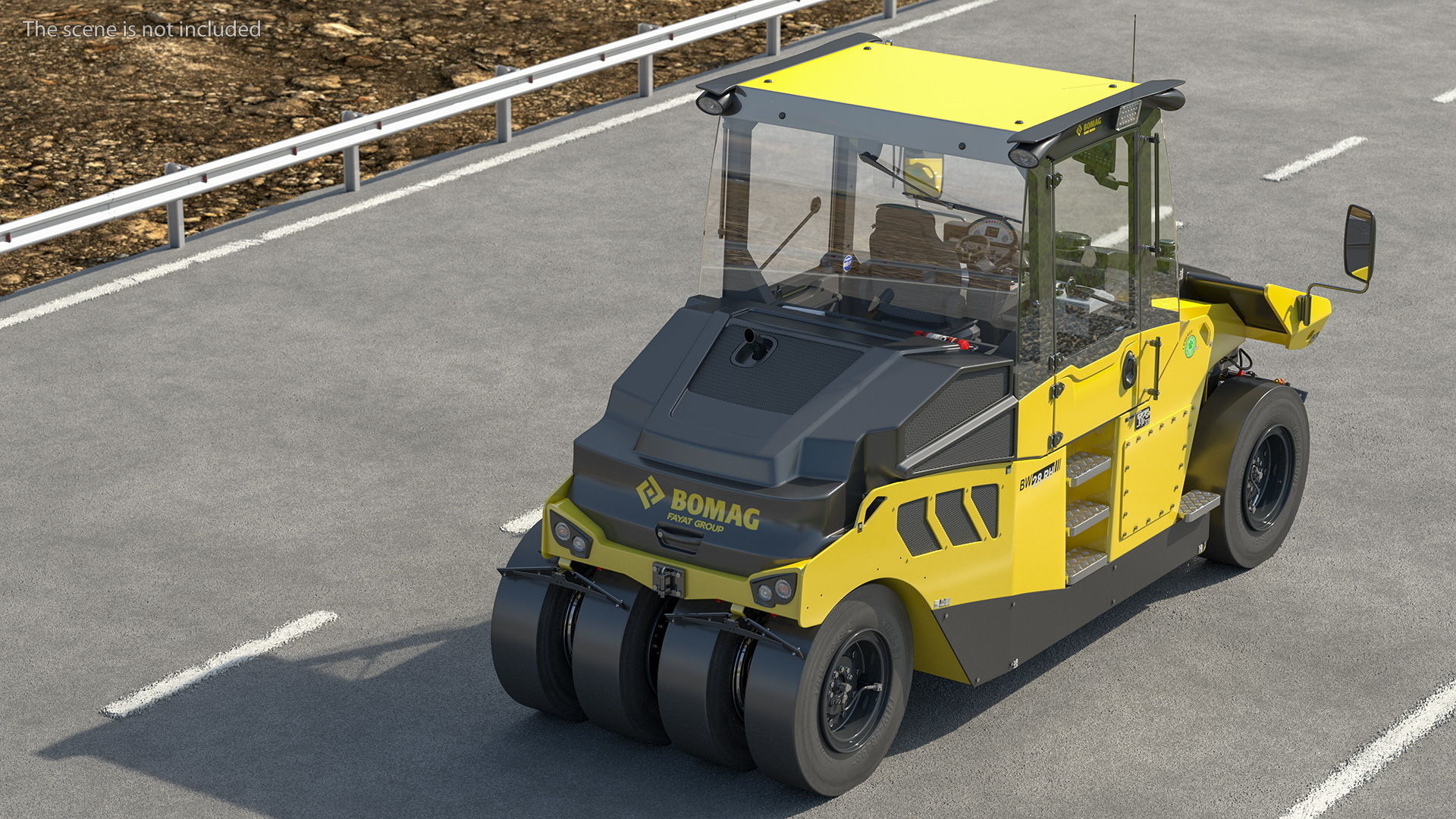 Bomag BW 28 RH Pneumatic Tired Compactor 3D model_3