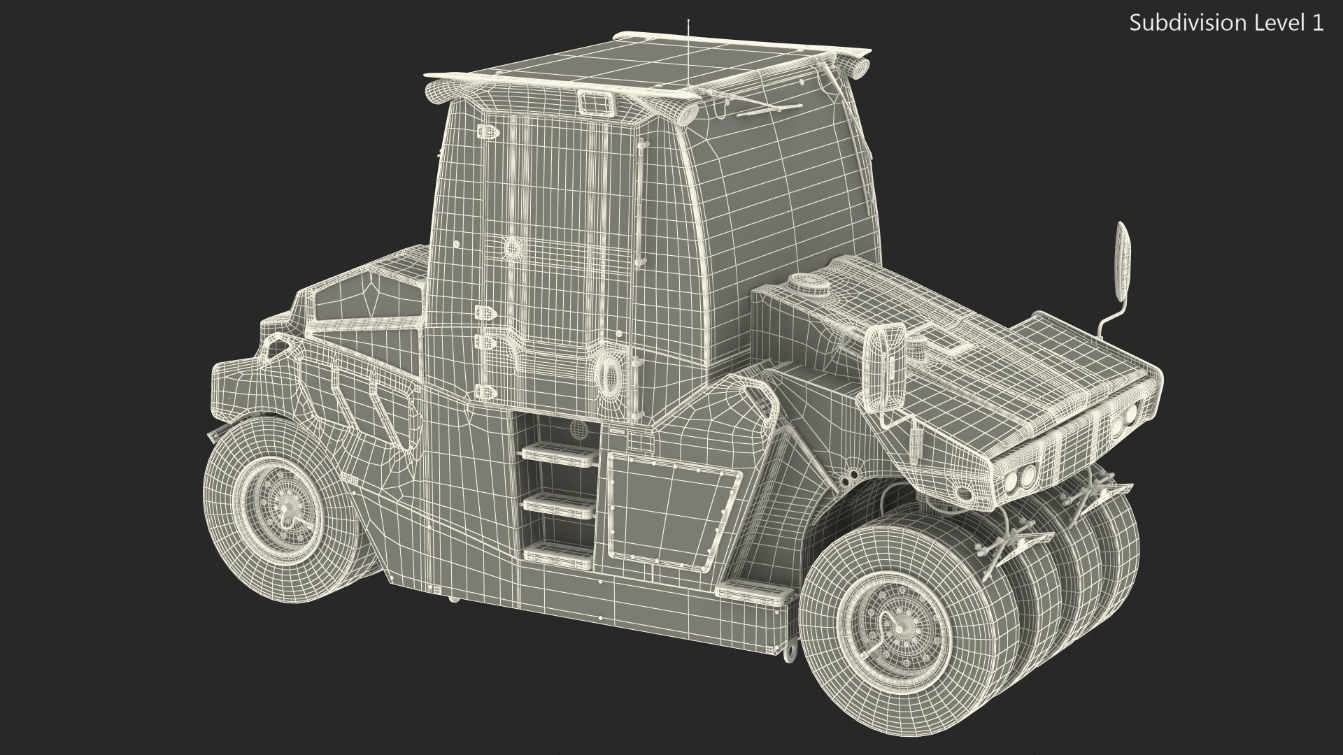 Bomag BW 28 RH Pneumatic Tired Compactor 3D model_22