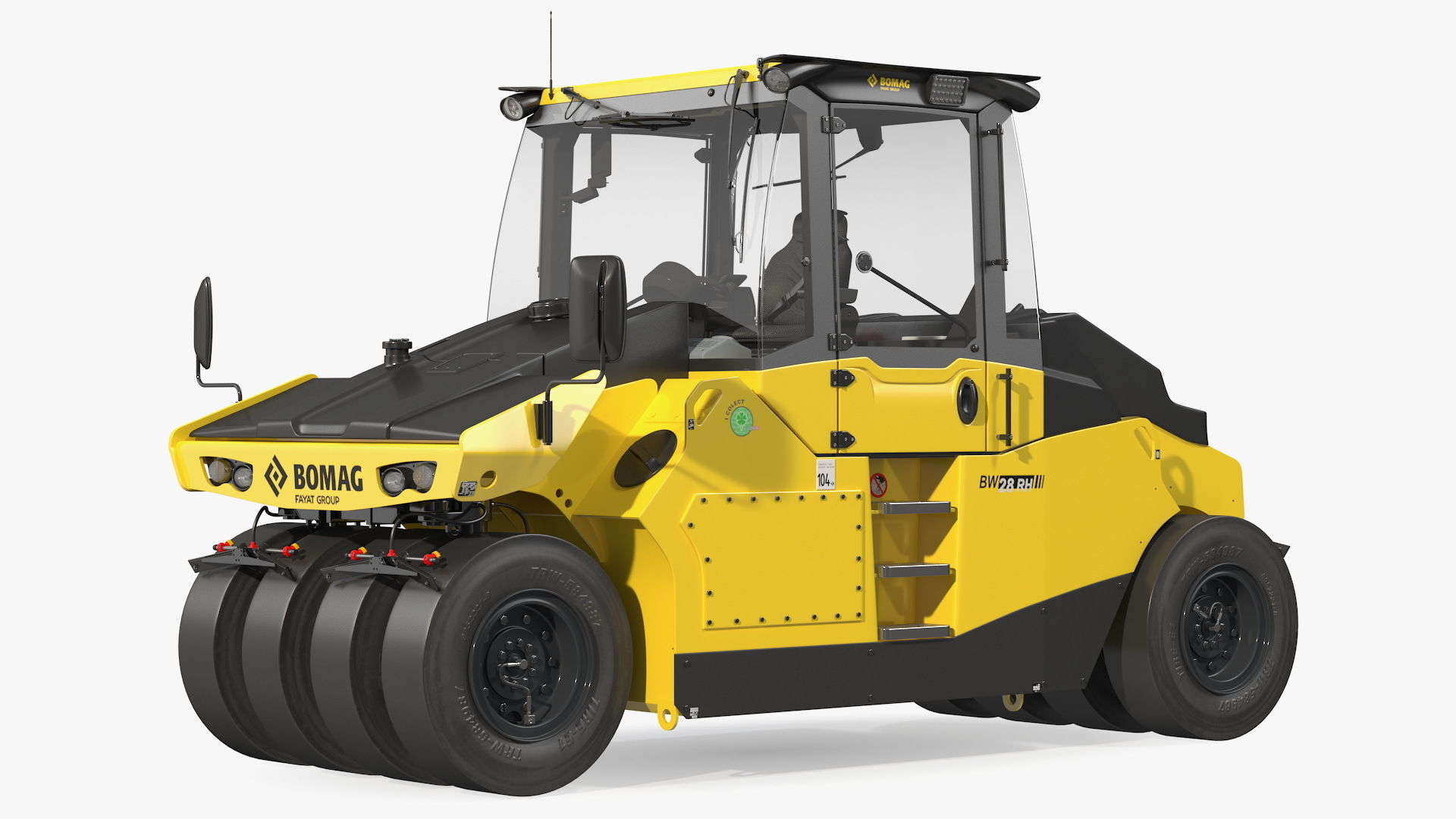 Bomag BW 28 RH Pneumatic Tired Compactor 3D model_1