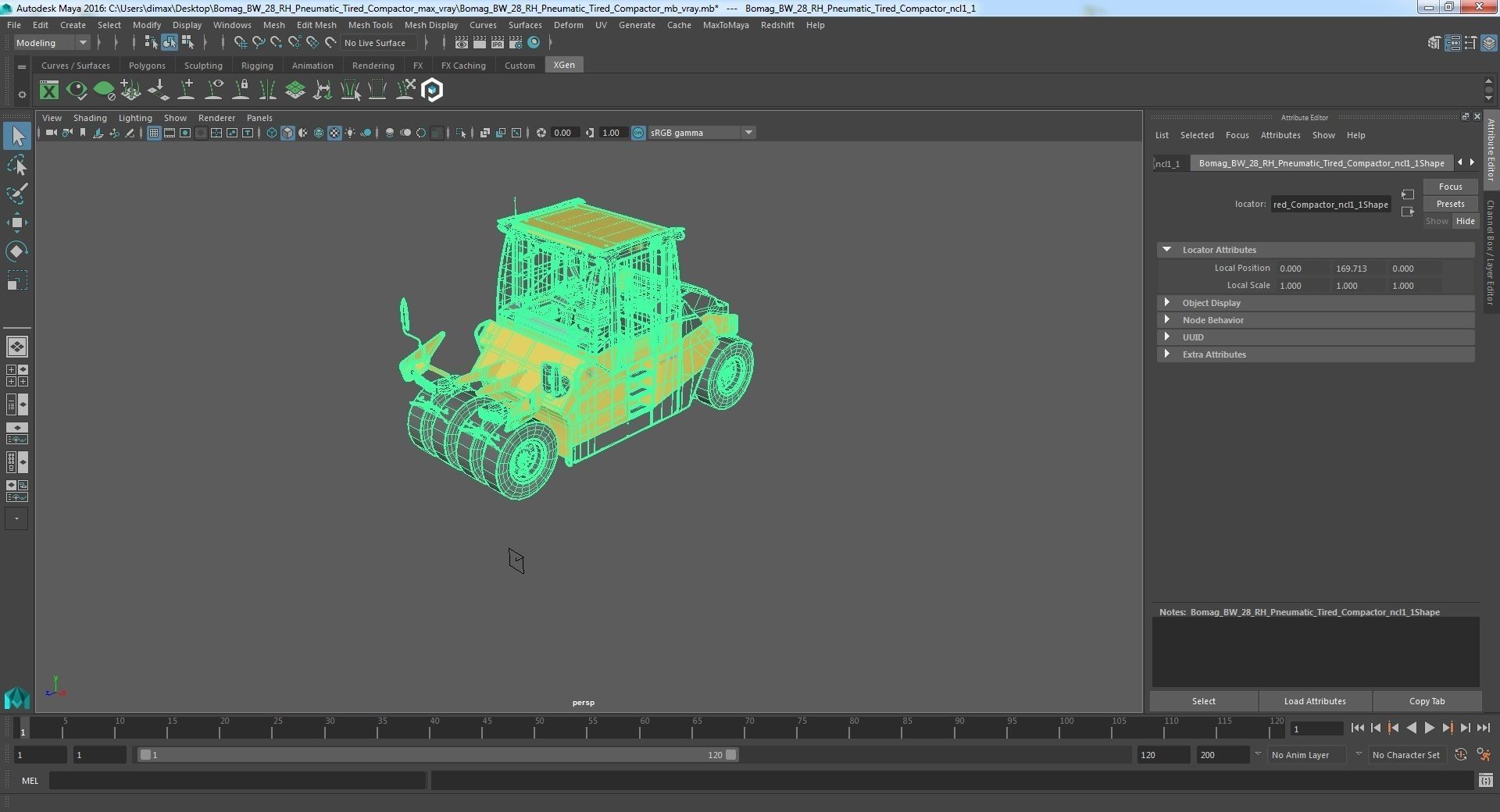 Bomag BW 28 RH Pneumatic Tired Compactor 3D model_42