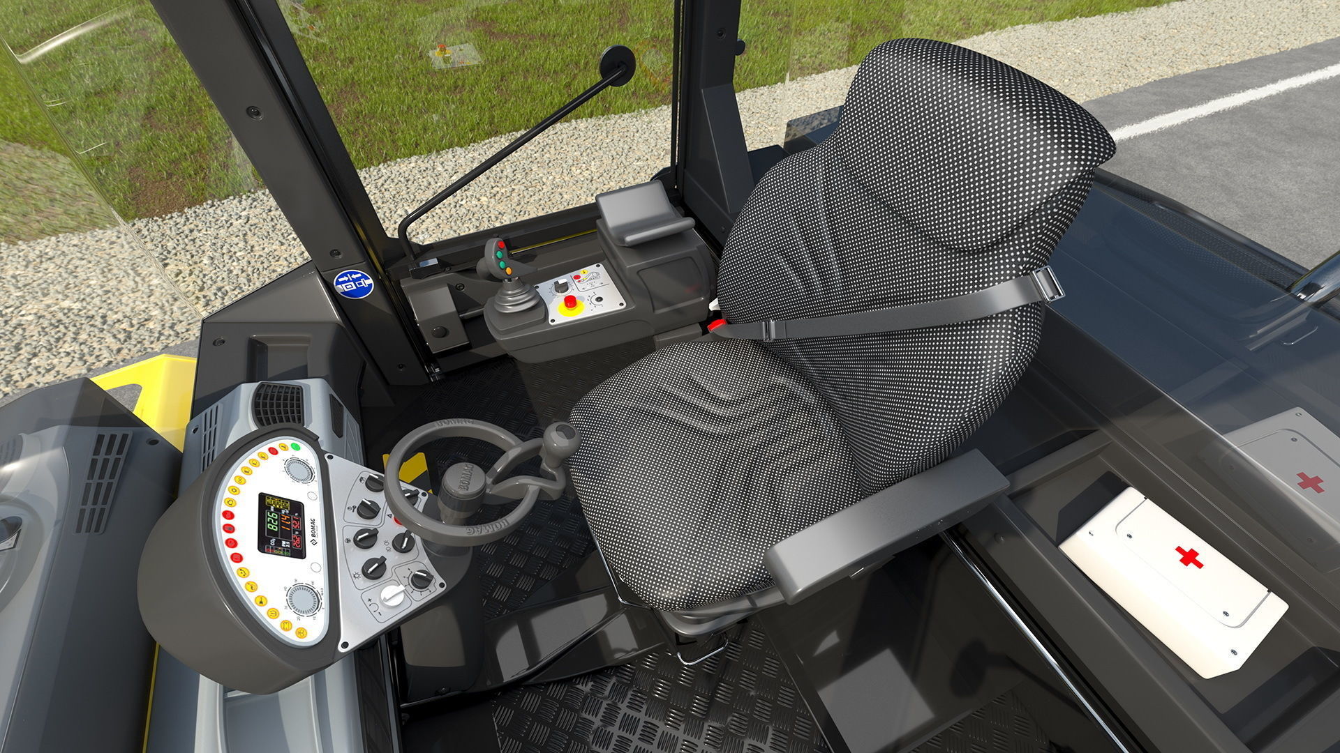 Bomag BW 28 RH Pneumatic Tired Compactor 3D model_7